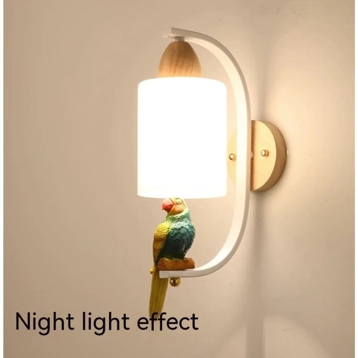 Creative Bird Lamp with Solid Wood Design for Aisle & Living Room