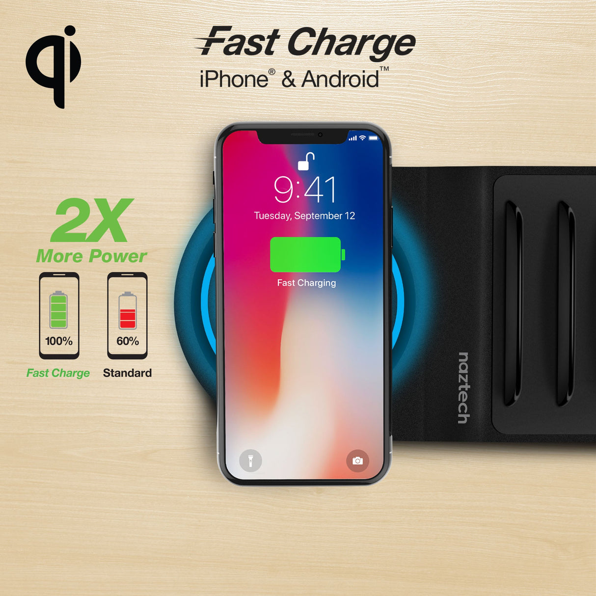 Naztech Wireless Power Hub 5 Black (14573-HYP)