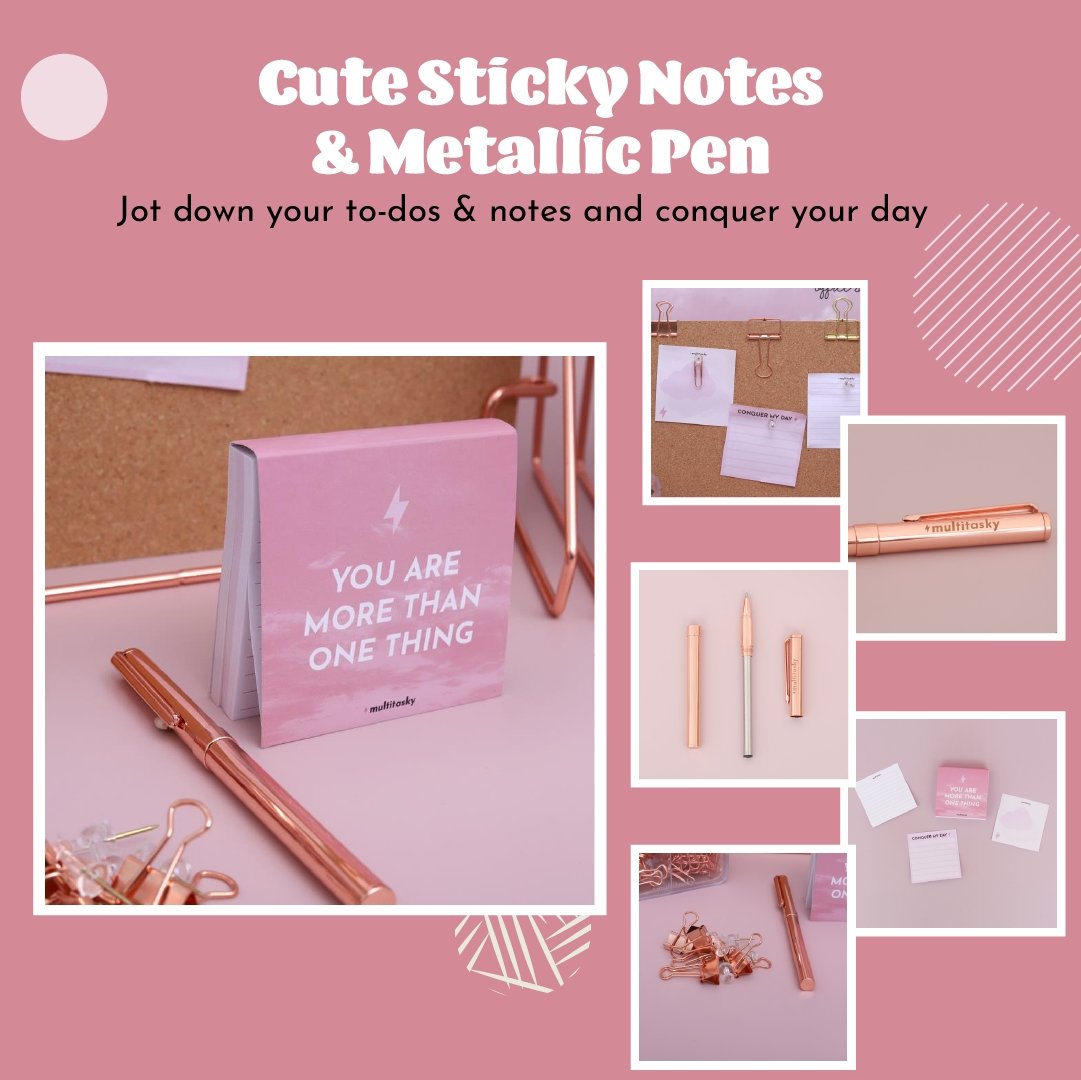 Daydreamer Rose Gold Office Accessories Gift Set