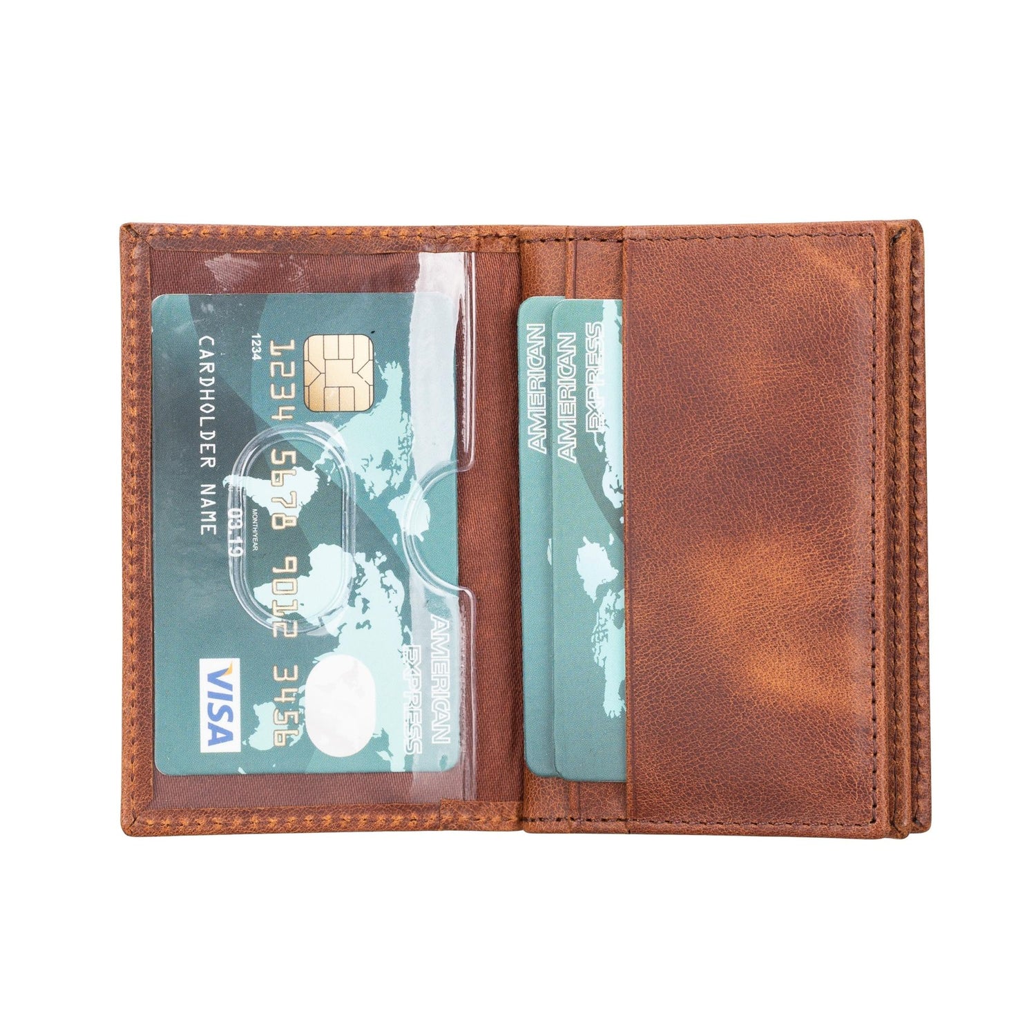 Denver Luxury Full-Grain Leather Cardholder for Men