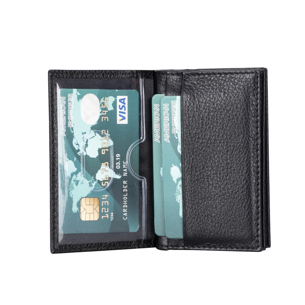 Denver Luxury Full-Grain Leather Cardholder for Men