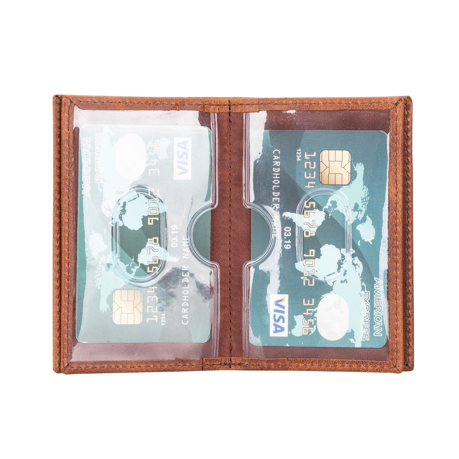 Denver Luxury Full-Grain Leather Cardholder for Men