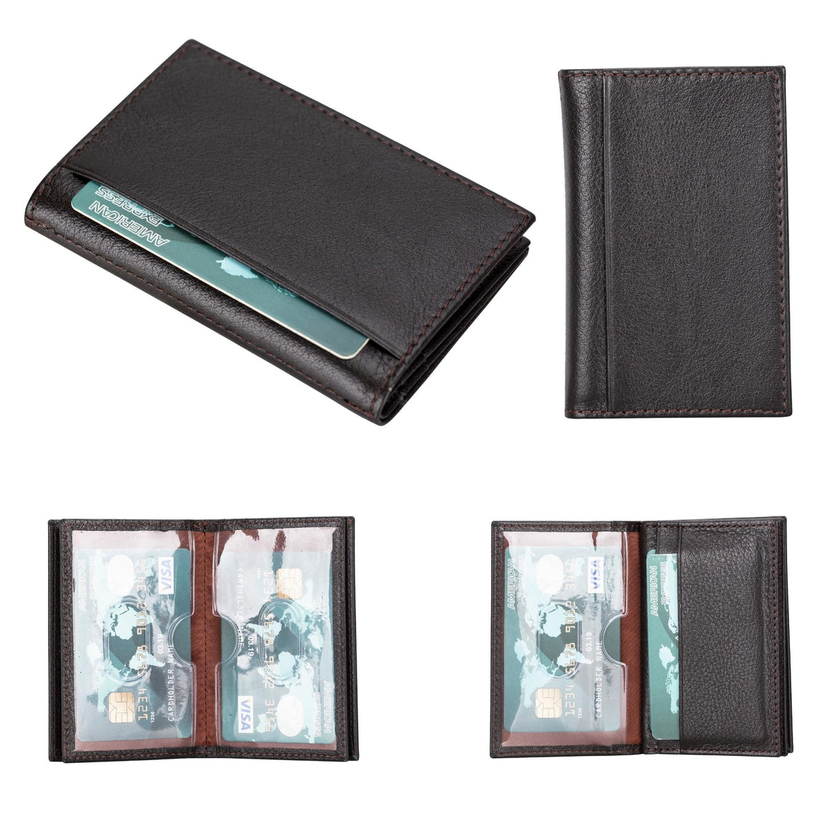 Denver Luxury Full-Grain Leather Cardholder for Men