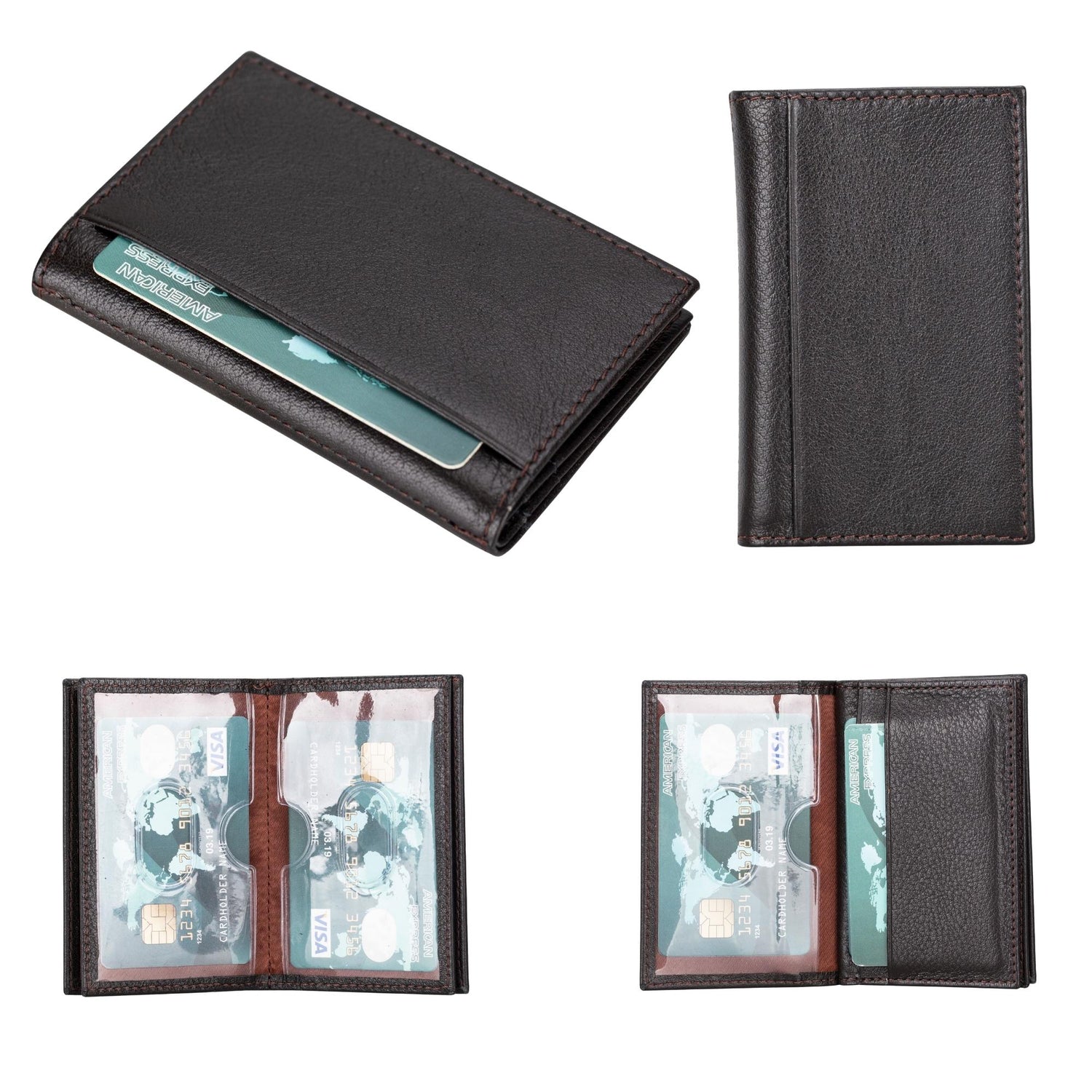Denver Luxury Full-Grain Leather Cardholder for Men