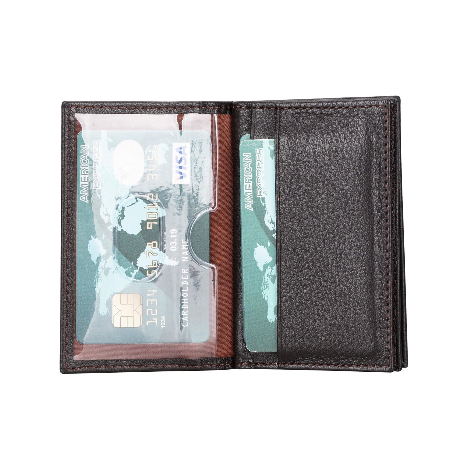 Denver Luxury Full-Grain Leather Cardholder for Men