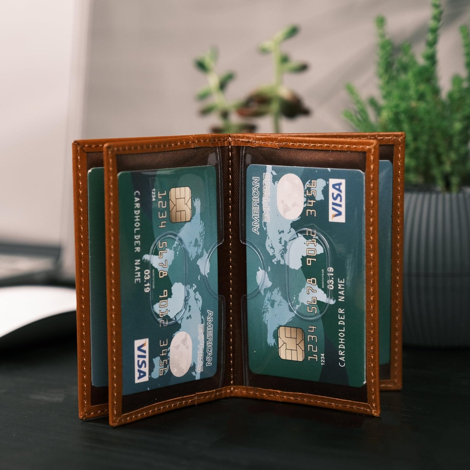 Denver Luxury Full-Grain Leather Cardholder for Men