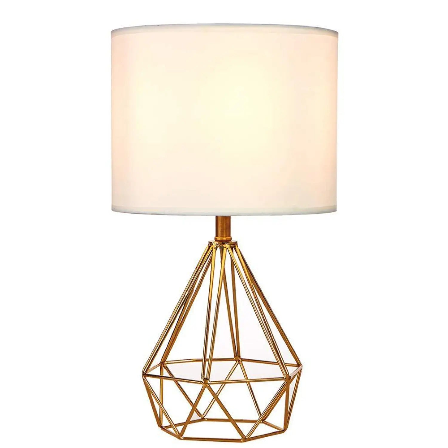 Diamond Design Table Lamp for Entryway with Elegant Modern Style