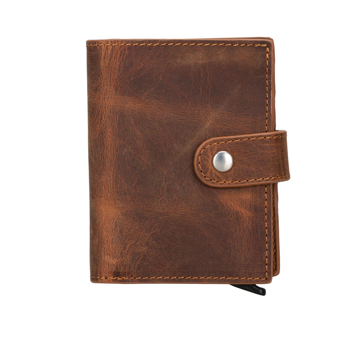 Douglas Genuine Leather Pop-Up Wallet with AirTag Slot - RFID Blocking Cardholder