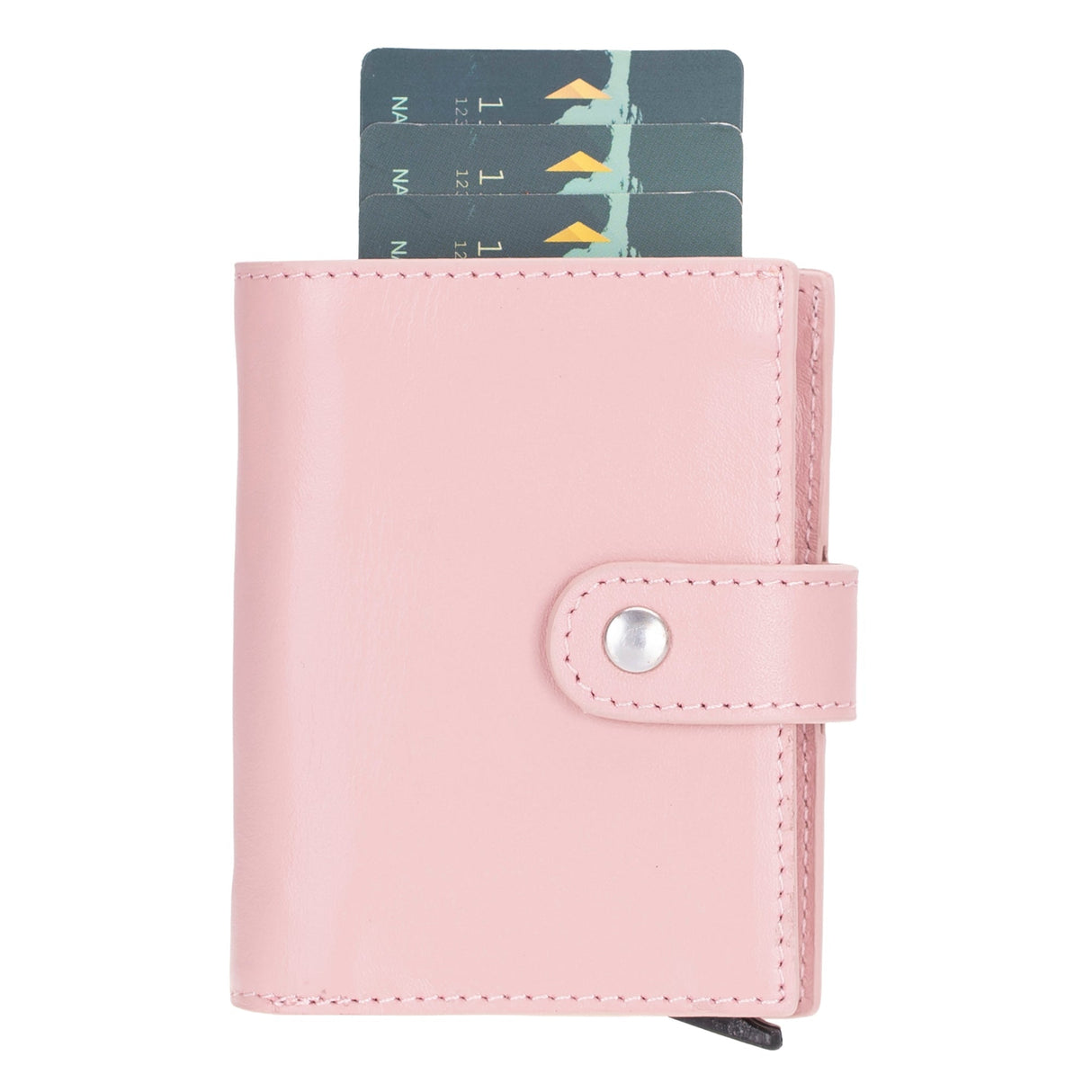 Douglas Genuine Leather Pop-Up Wallet with AirTag Slot - RFID Blocking Cardholder