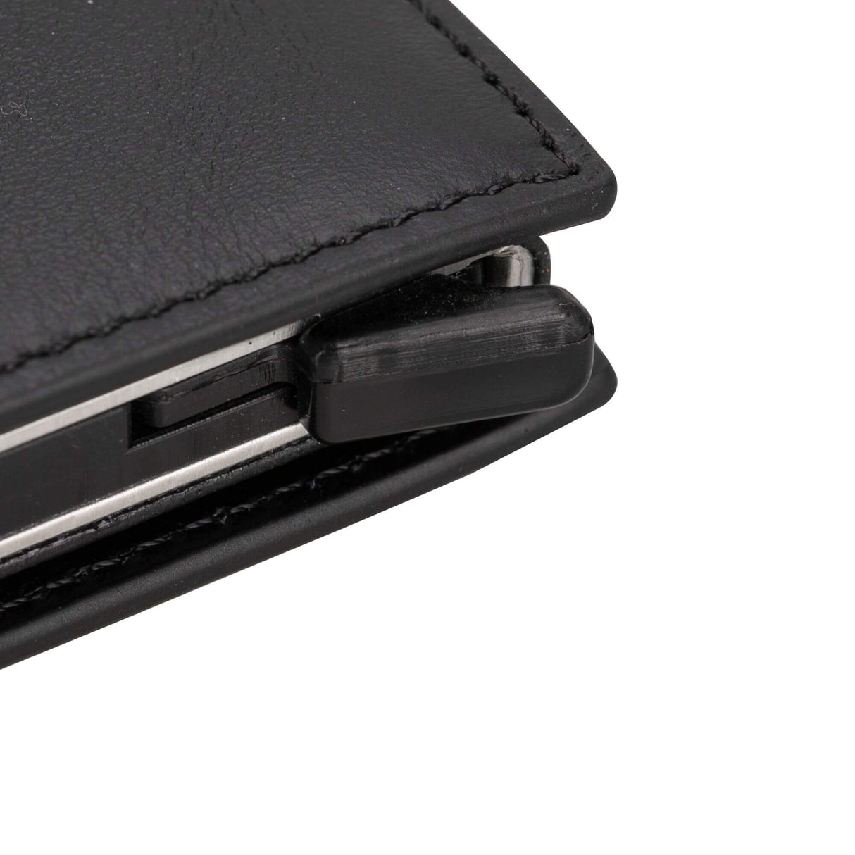Douglas Genuine Leather Pop-Up Wallet with AirTag Slot - RFID Blocking Cardholder
