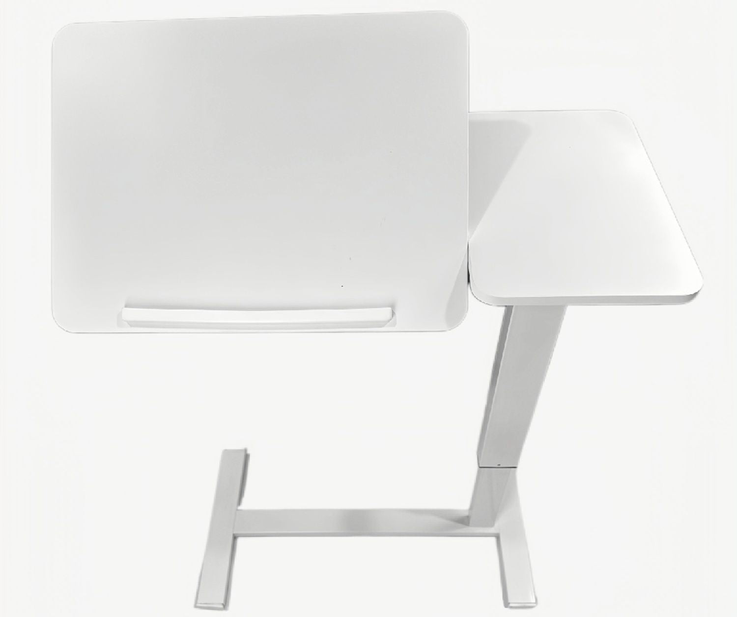 Overbed Bedside Desk Mobile Rolling Laptop Stand Tilting Overbed Table with Wheels Height Adjustable Tray Table for Laptop Bed Sofa Side Table ,Bedside Table(WHITE)