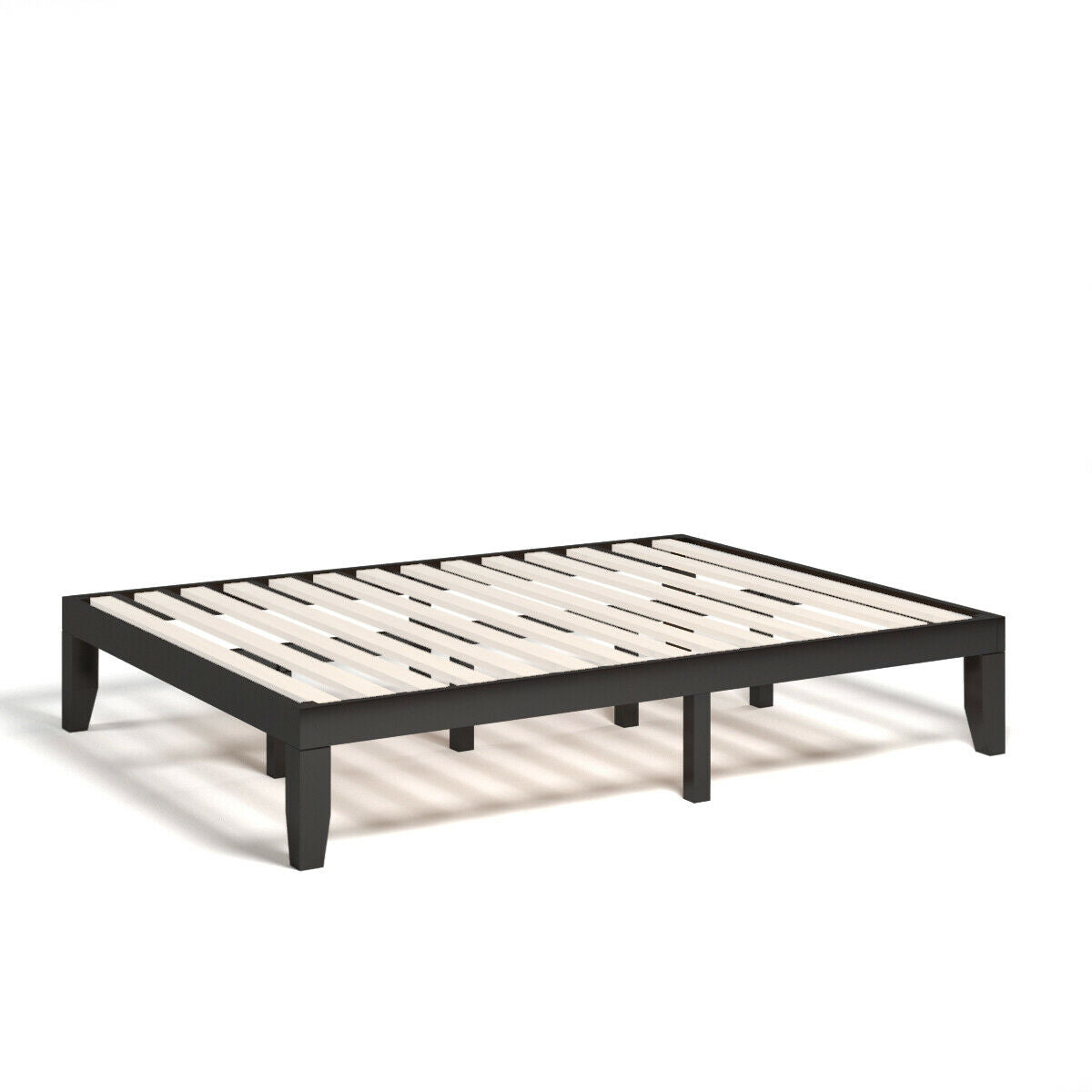Queen Size 14 Inch Wooden Bed Mattress Frame