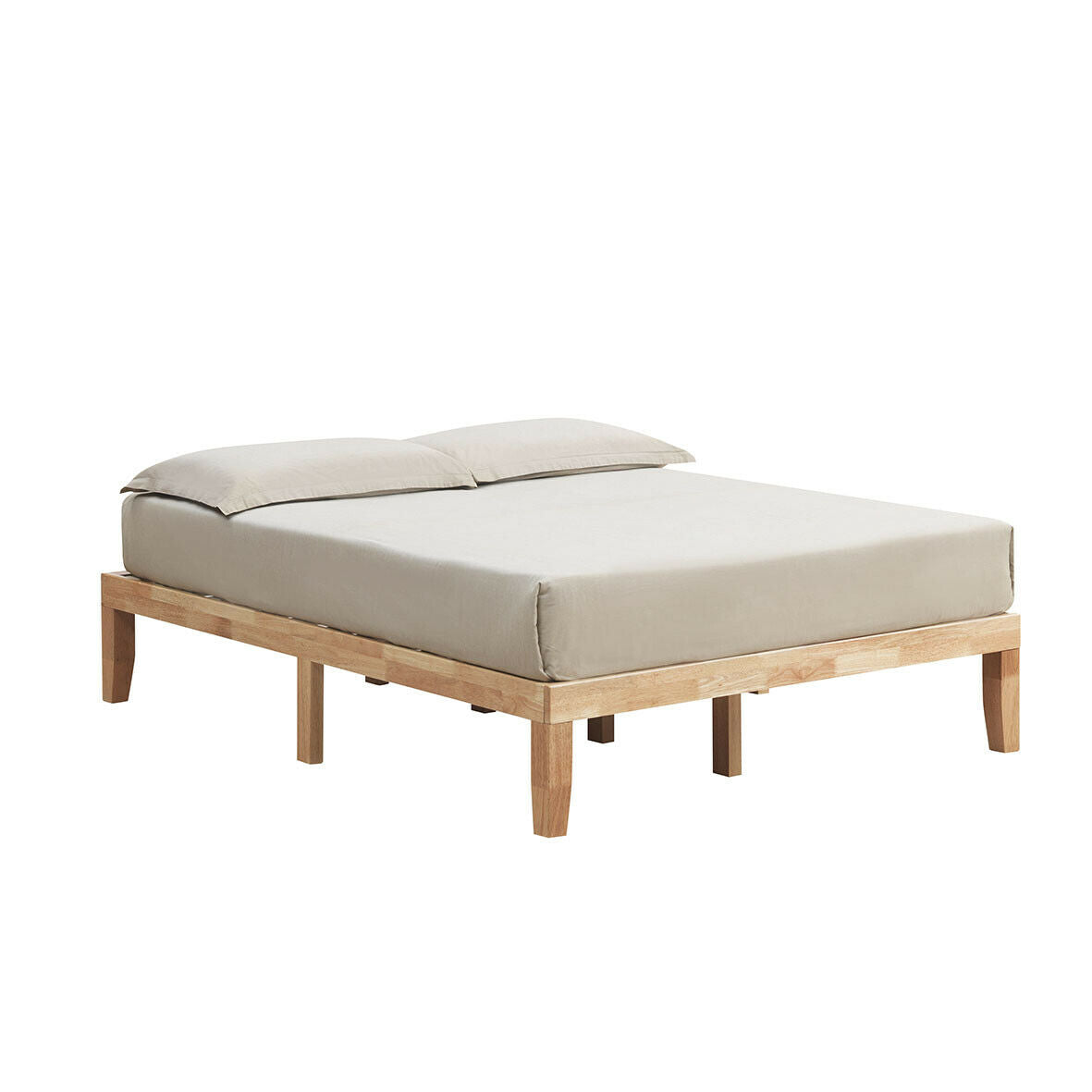 Queen Size 14 Inch Wooden Bed Mattress Frame