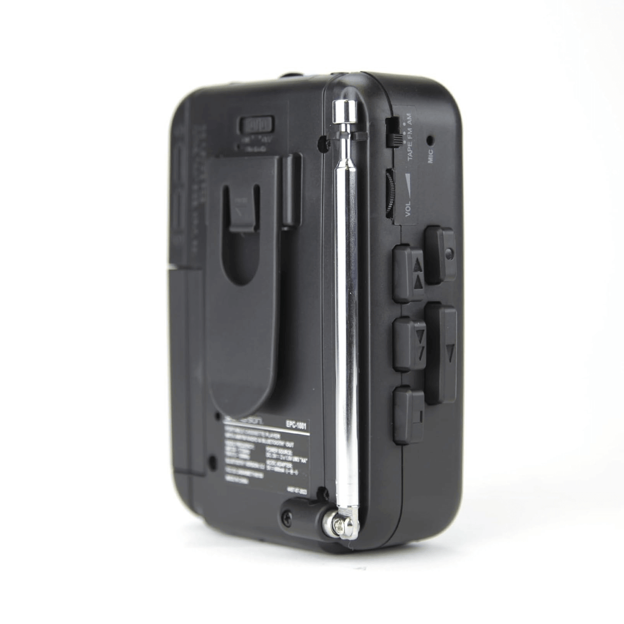 Emerson Portable Cassette Player with Bluetooth Out and Built-In Microphone