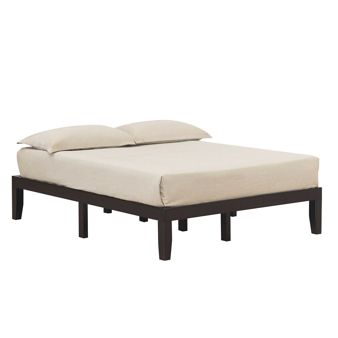 Queen Size 14 Inch Wooden Bed Mattress Frame