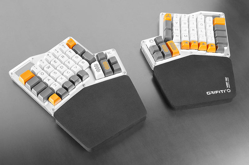 Grifiti Ergodox Fat Wrist Pad Set Nylon Surface Keyboard Wrist and Palm Rests