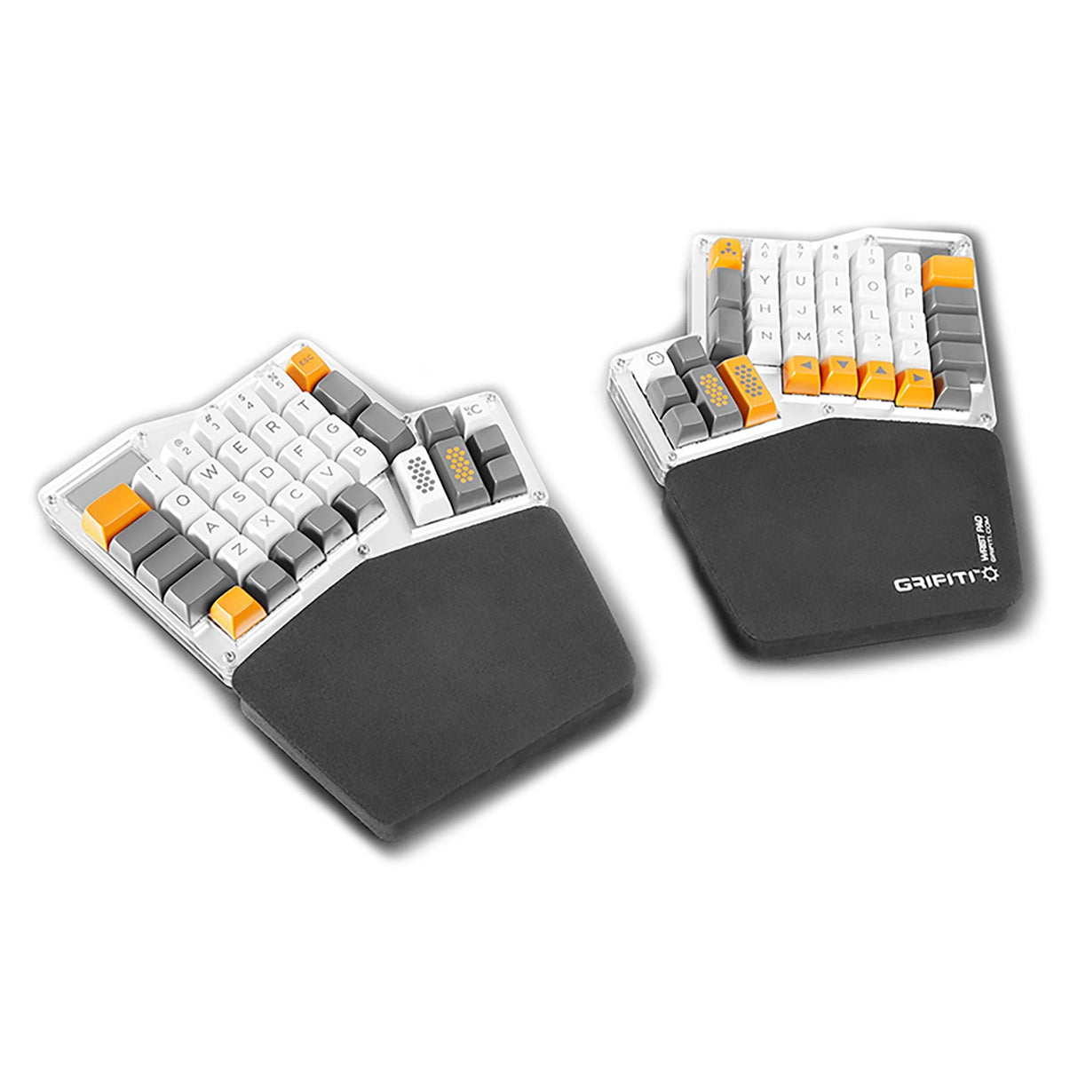 Grifiti Ergodox Fat Wrist Pad Set Nylon Surface Keyboard Wrist and Palm Rests