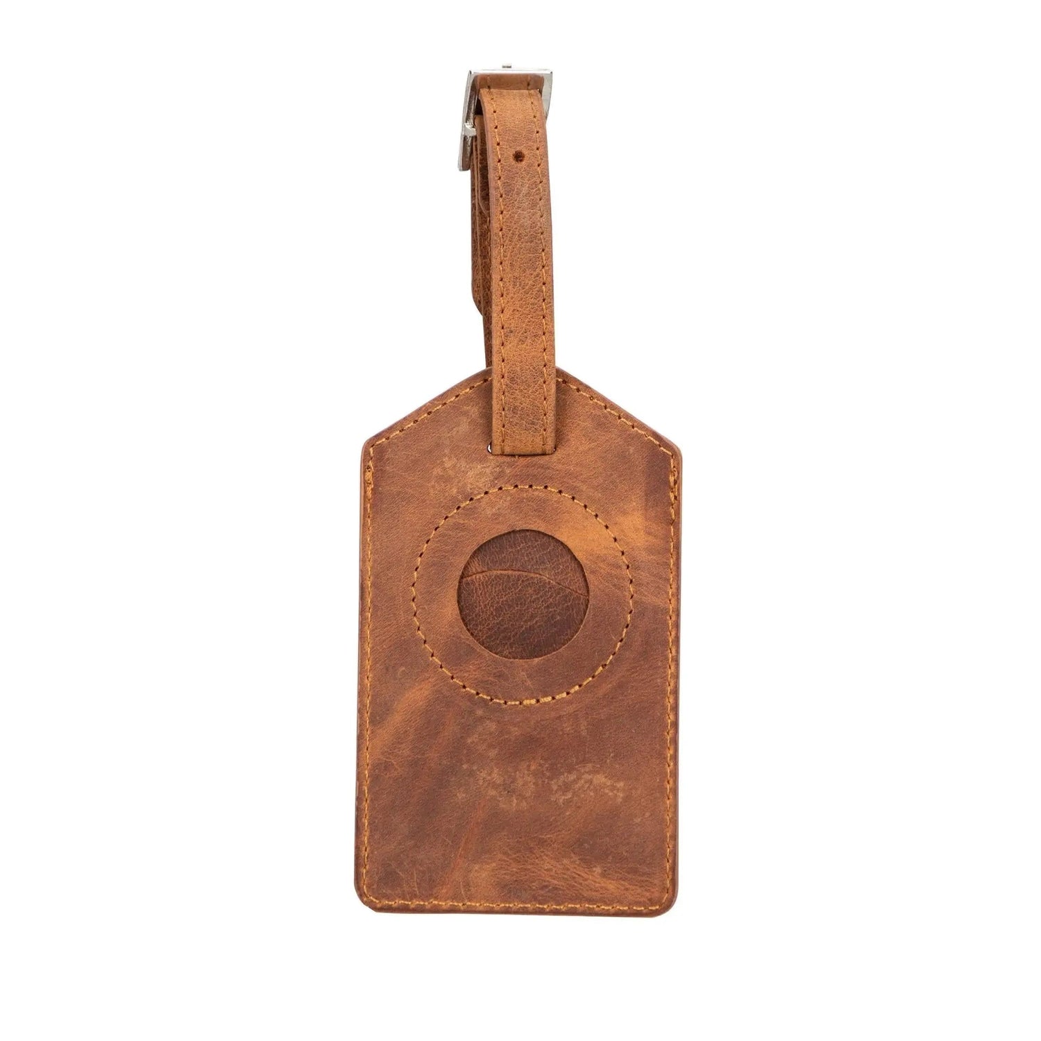 Estes Genuine Leather Luggage Tag with AirTag Slot