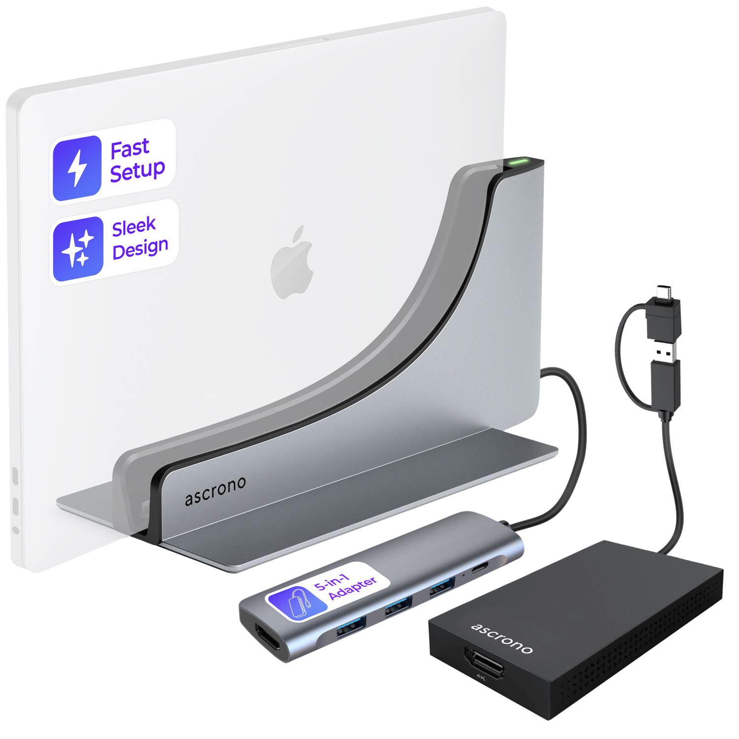 Ascrono® MacBook Docking Station
