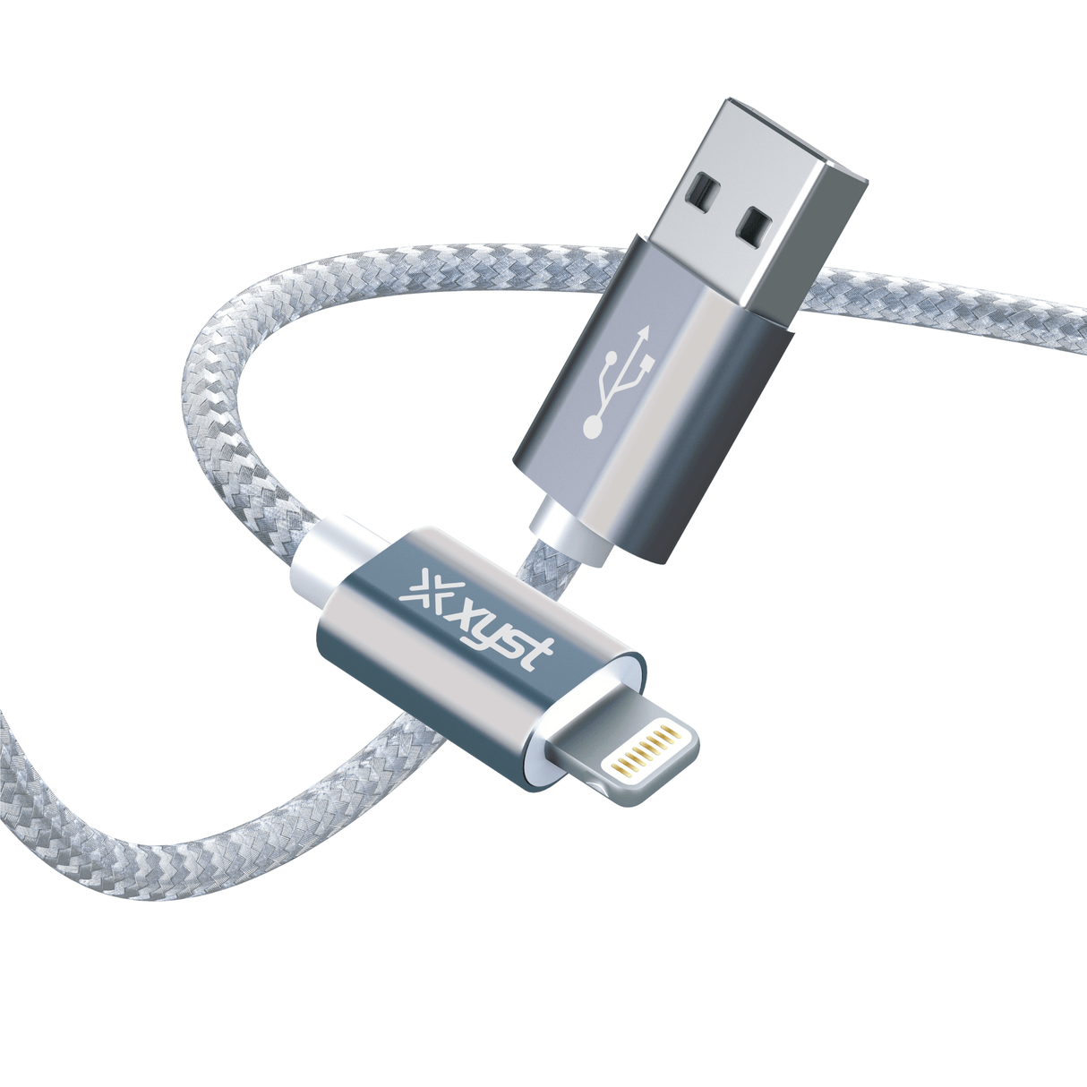 Xyst Charge and Sync USB to Lightning Braided Cable 10Ft