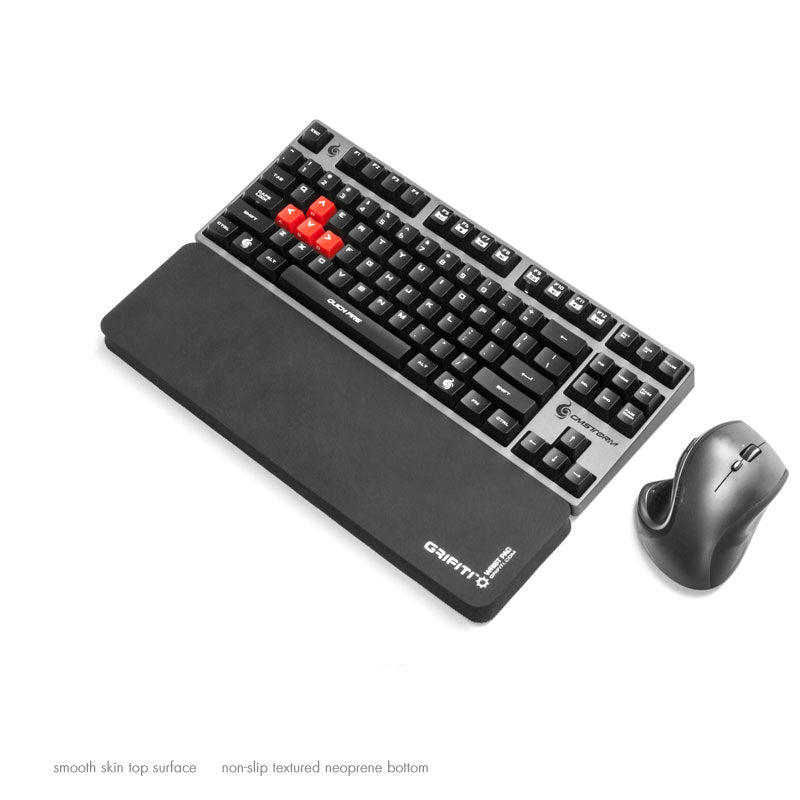 Grifiti Fat Wrist Pad 14 Inch Wrist Rest for Tenkeyless or TKL Mechanical Keyboards