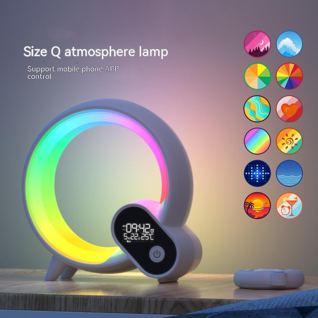 Q Light Sunrise Alarm Clock Bluetooth Audio