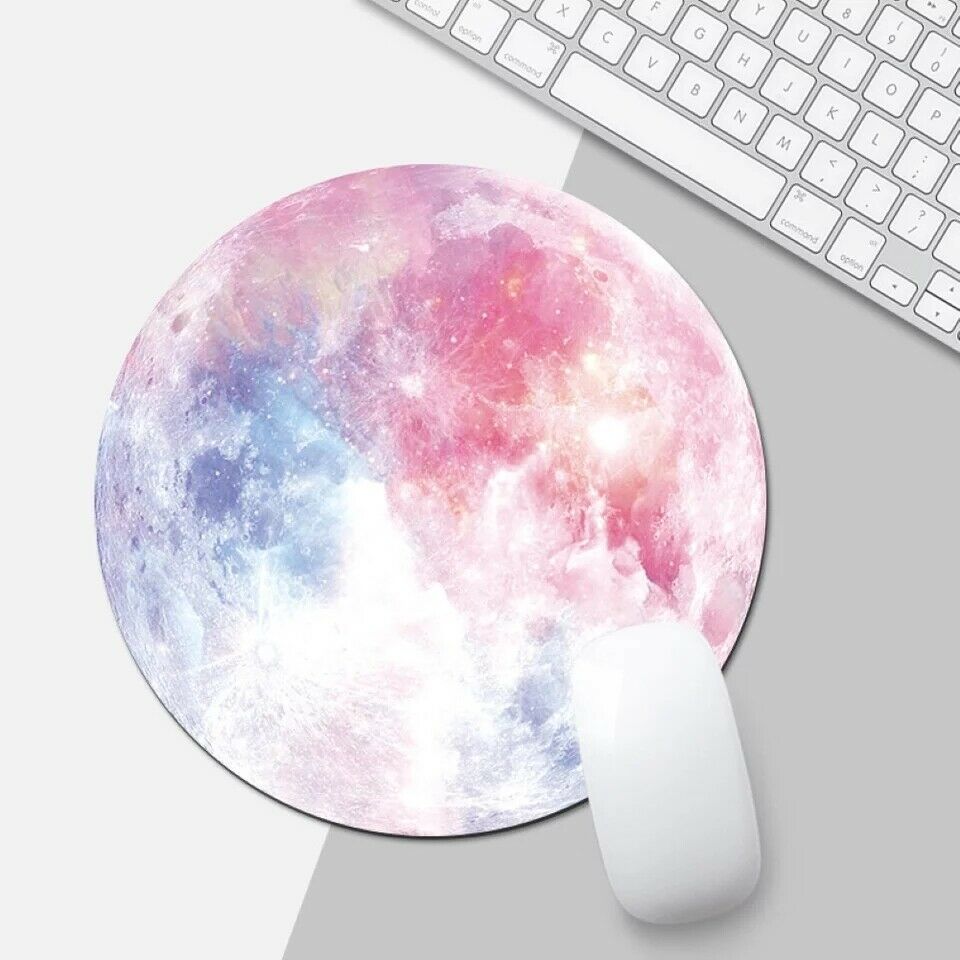 Round Gaming Mouse Pad for PC, Laptop, and Notebook - Non-Slip Mice Mat