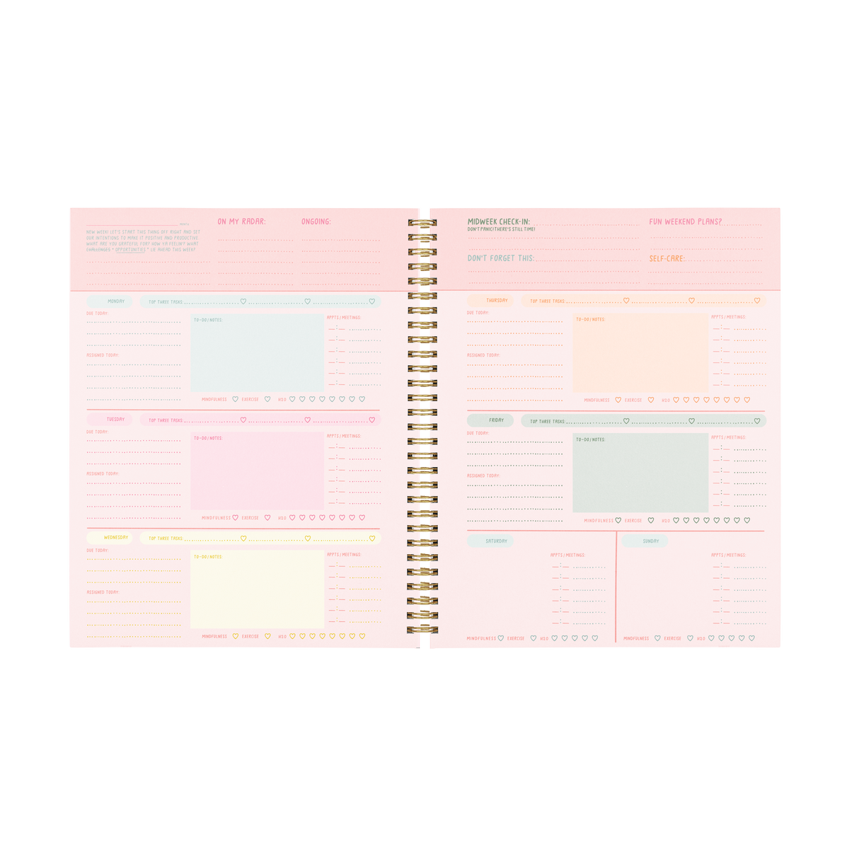 Undated Perpetual Goal Setting Planner