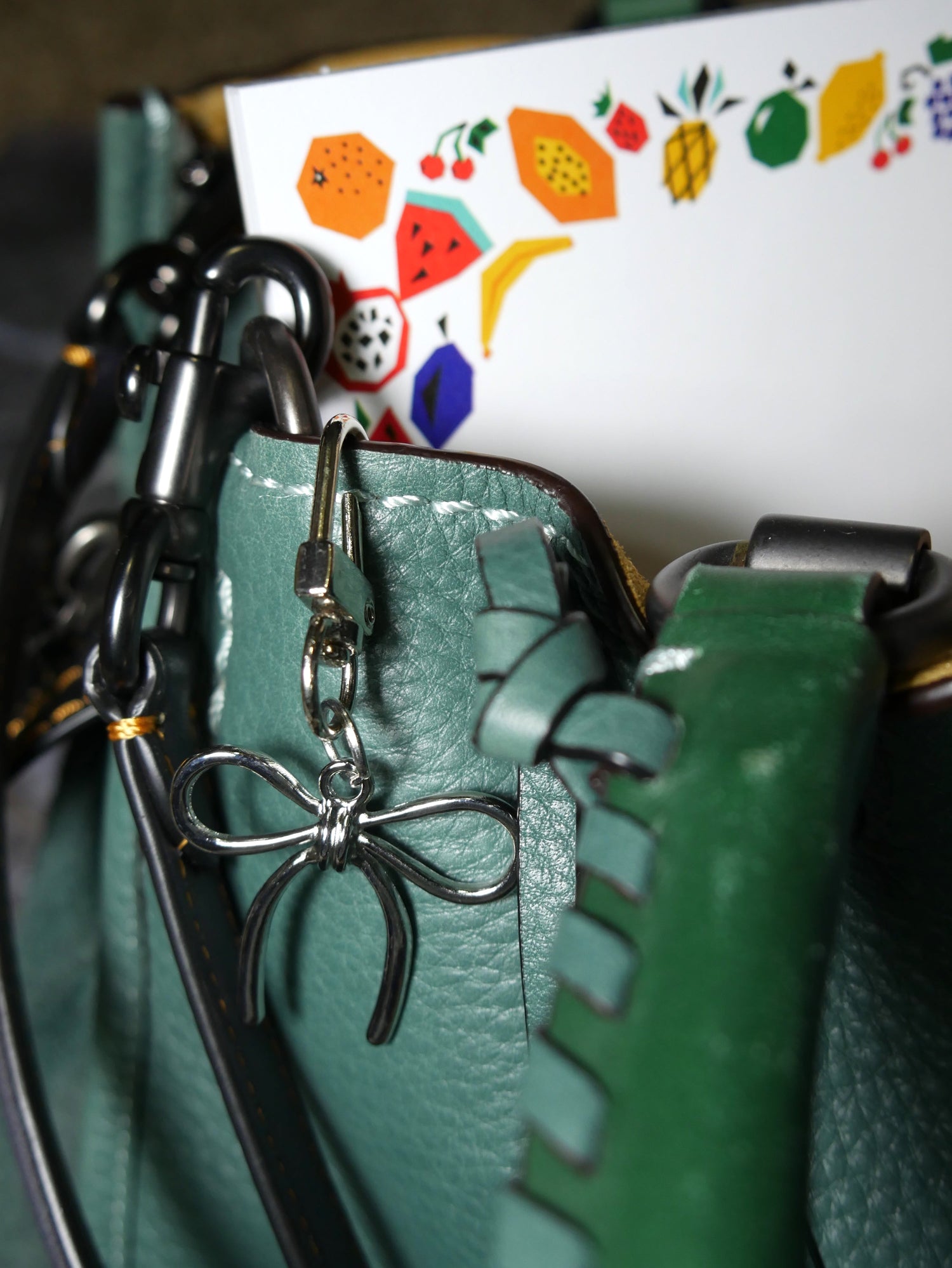 Coquette Silver Bow Metal Keychain and Bag Charm