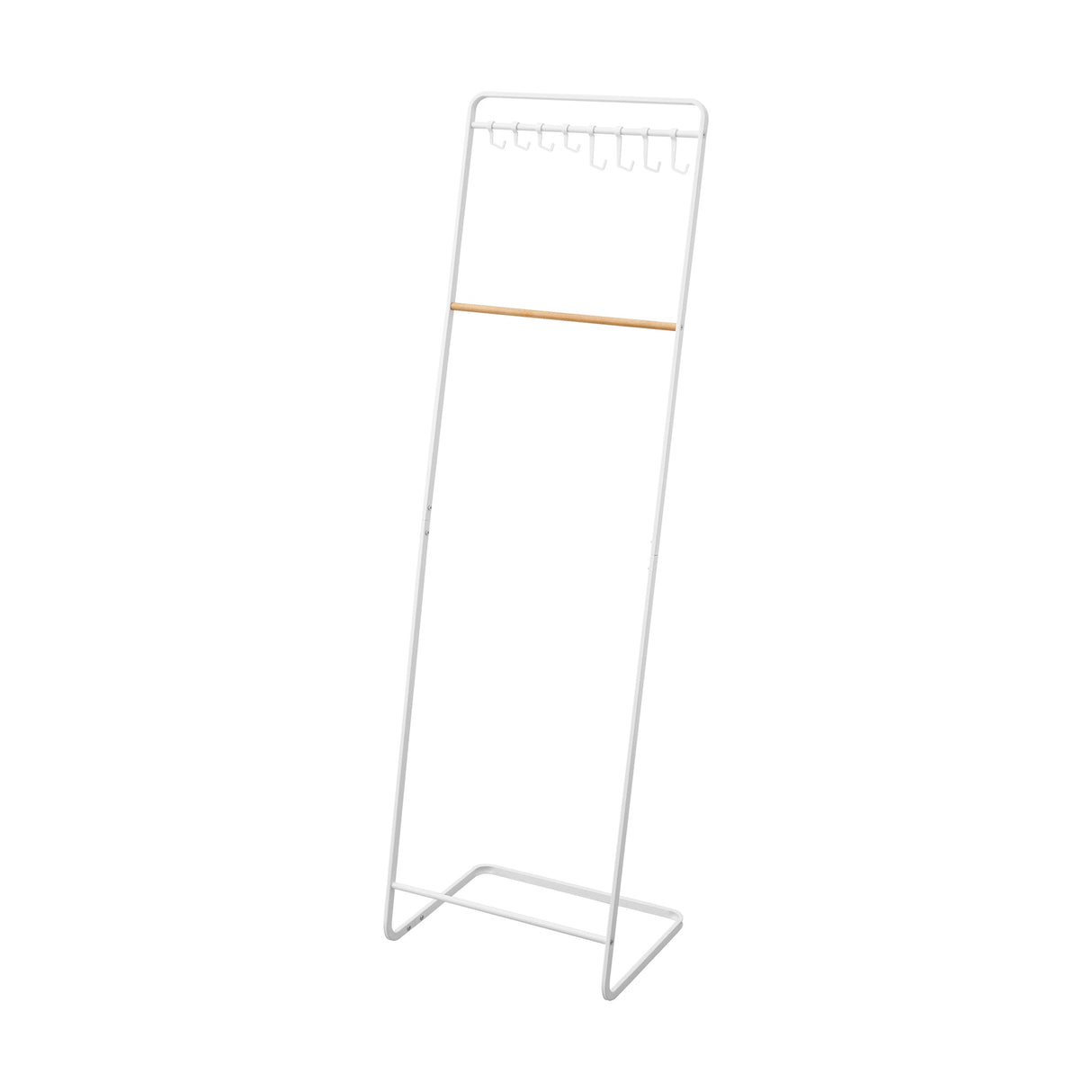 Coat Rack with Hat Storage (66" H) - Steel + Wood