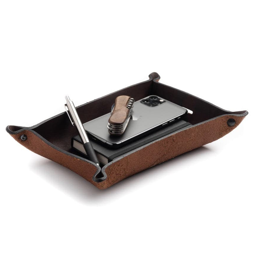 Full Grain Leather Valet Tray / Charging Station