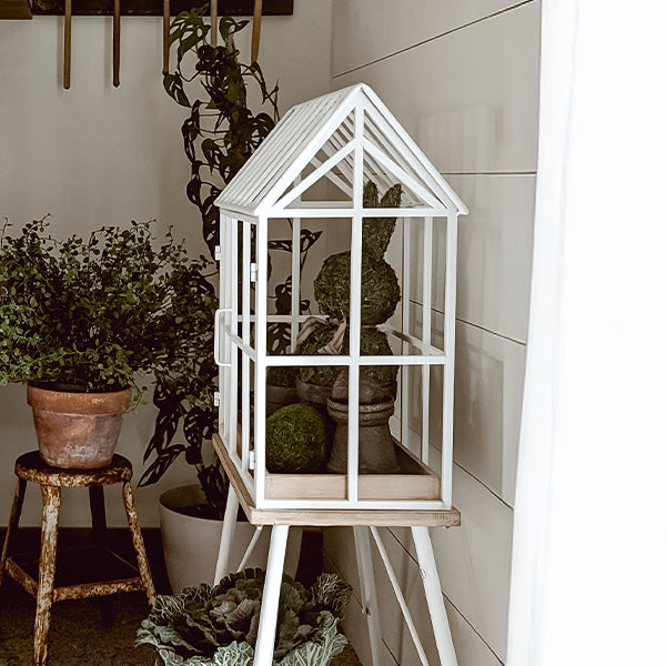 Greenhouse Inspired Outdoor Plant Stand