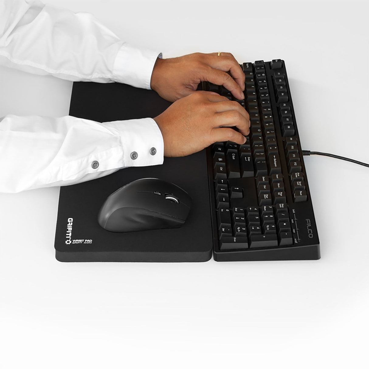 Grifiti Fat Wrist Pad 17 x 8 Super Wide Wrist Rest for Standard Mechanical Keyboards and Mice