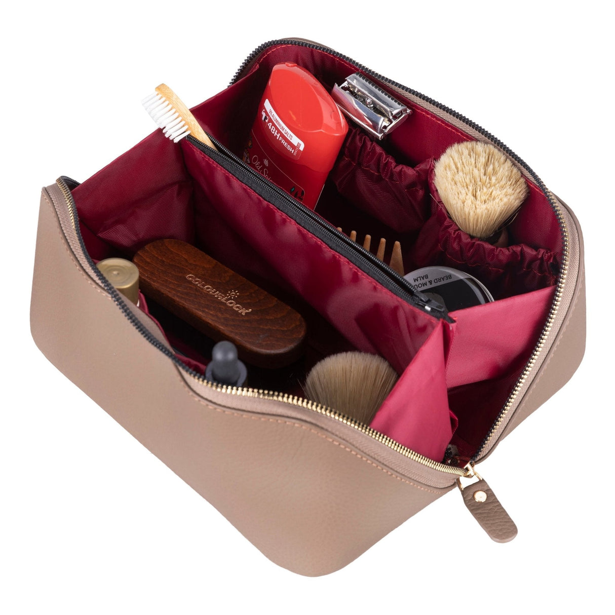 Haines Leather Cosmetic Bag – Stylish & Durable Makeup Bag for Travel