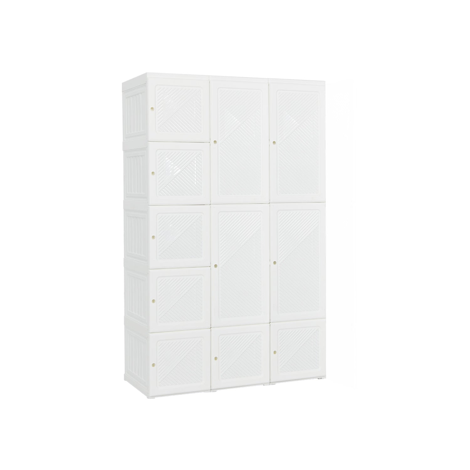 Foldable Armoire Wardrobe Closet with 10 Cubes