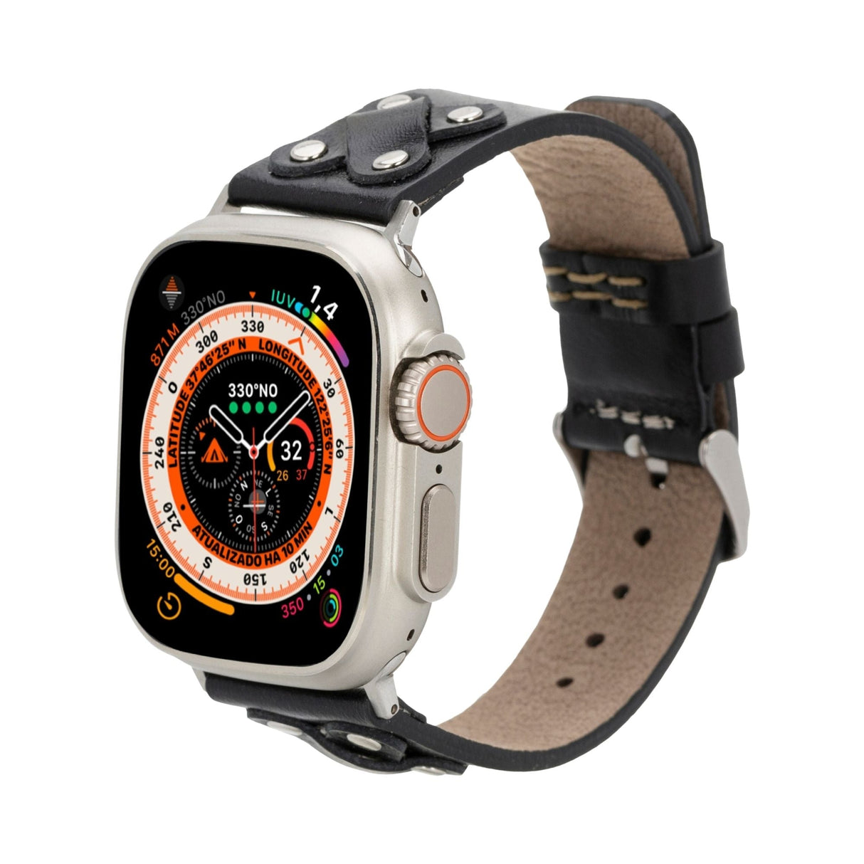 Hulett Leather Bands for Apple Watch 9, Ultra 2 & SE