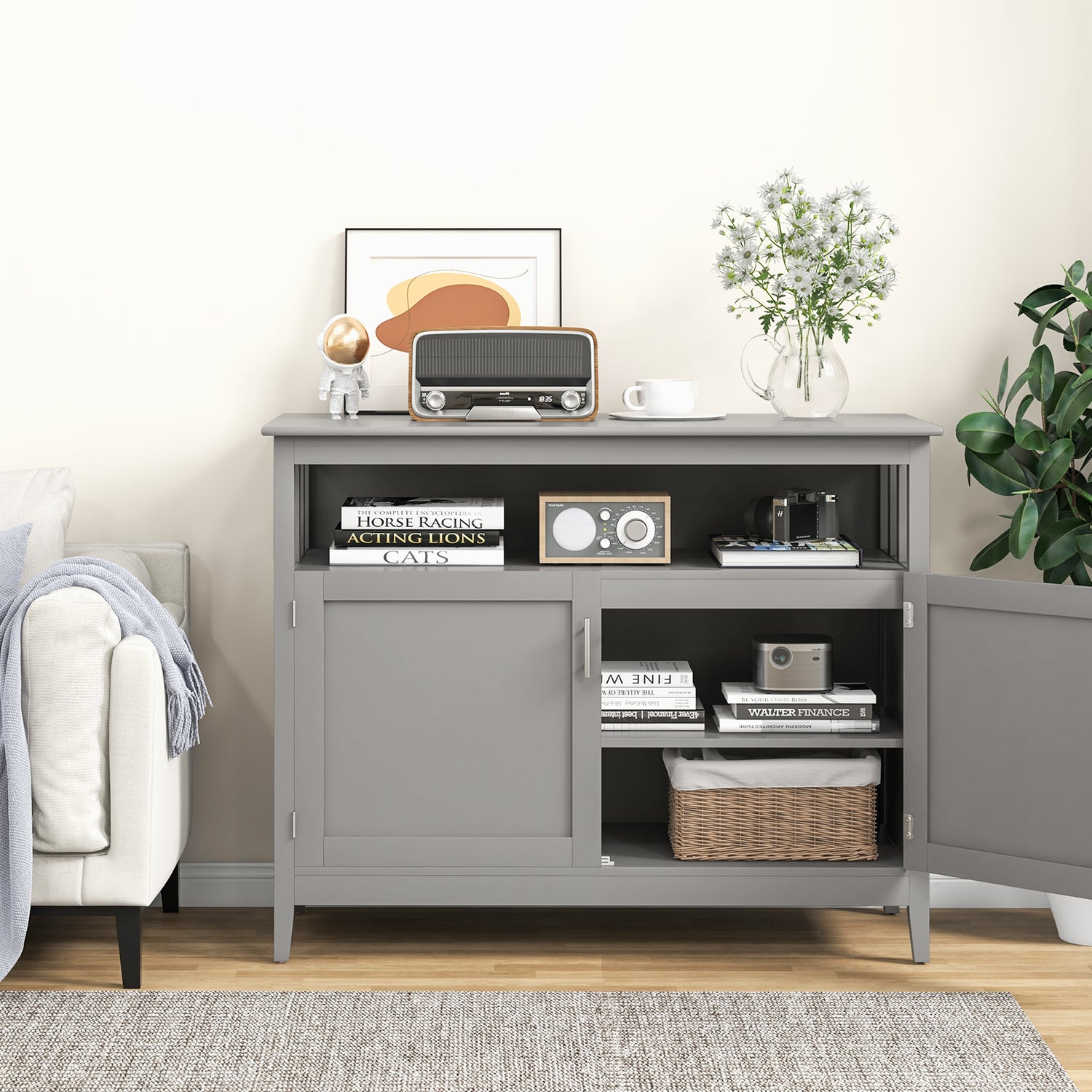 Modern Practical and Beautiful Wooden Kitchen Lockers with Large Storage Space