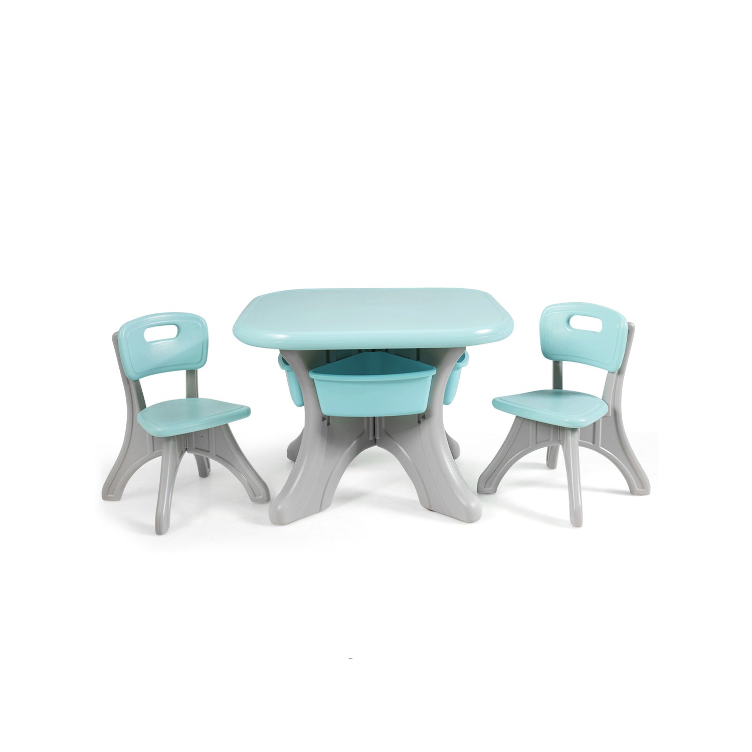 In/Outdoor 3-Piece Plastic Children Play Table & Chair Set