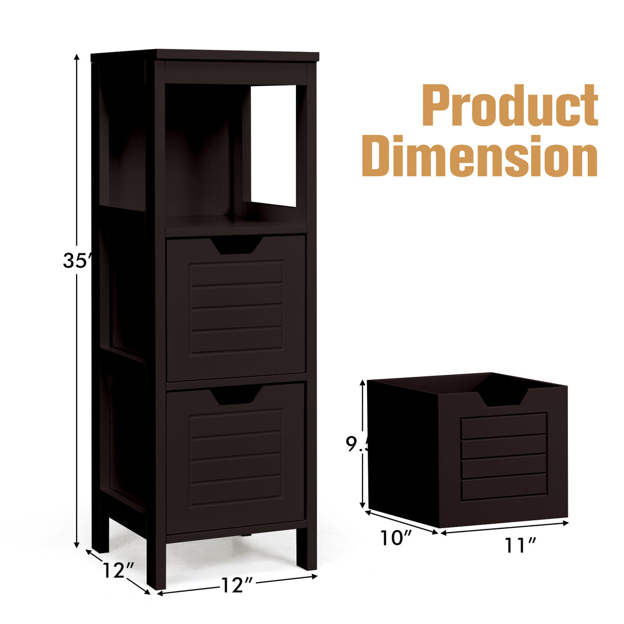 Floor Cabinet Multifunction Storage Rack Stand Organizer
