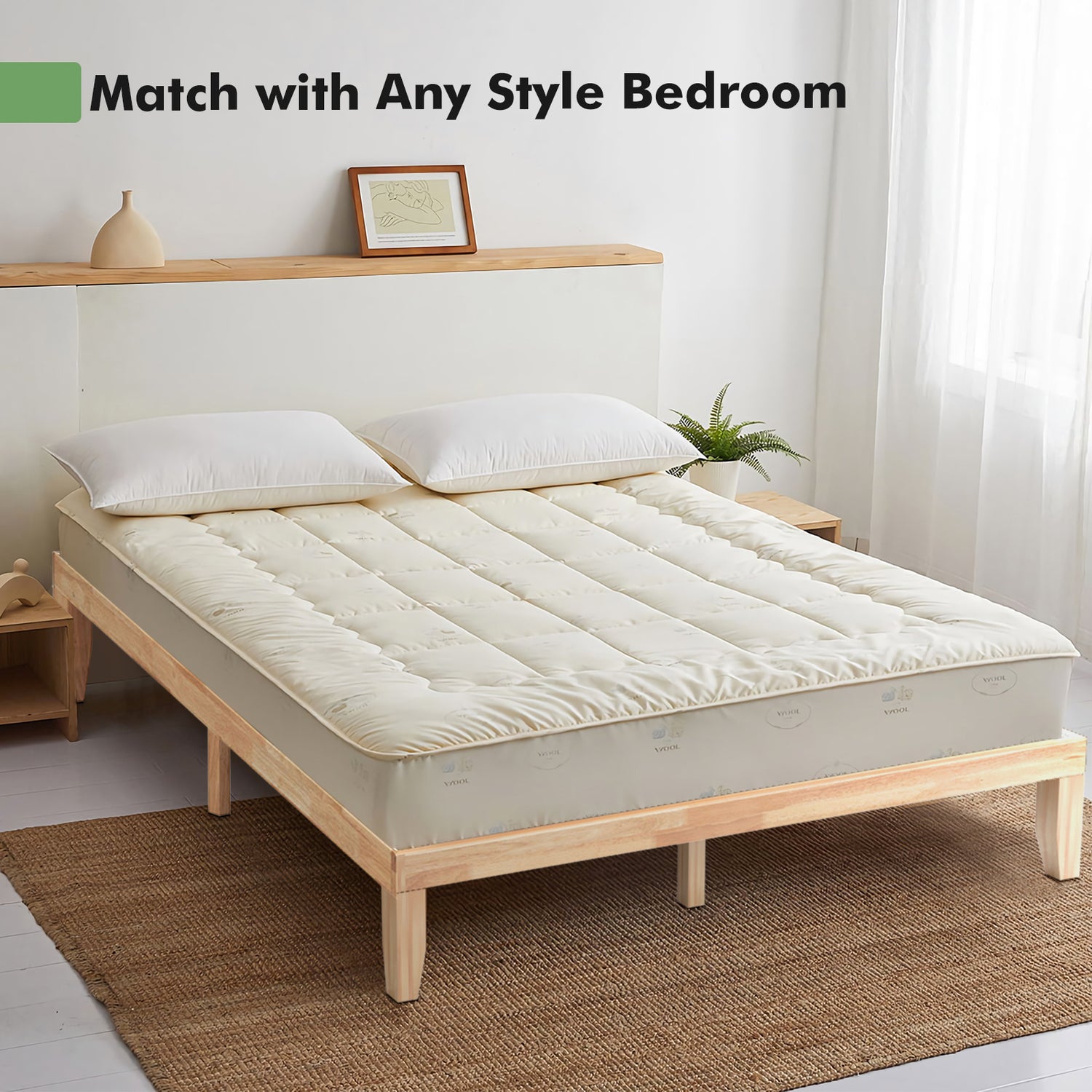 14 Inch King Size Wood Platform Bed Frame