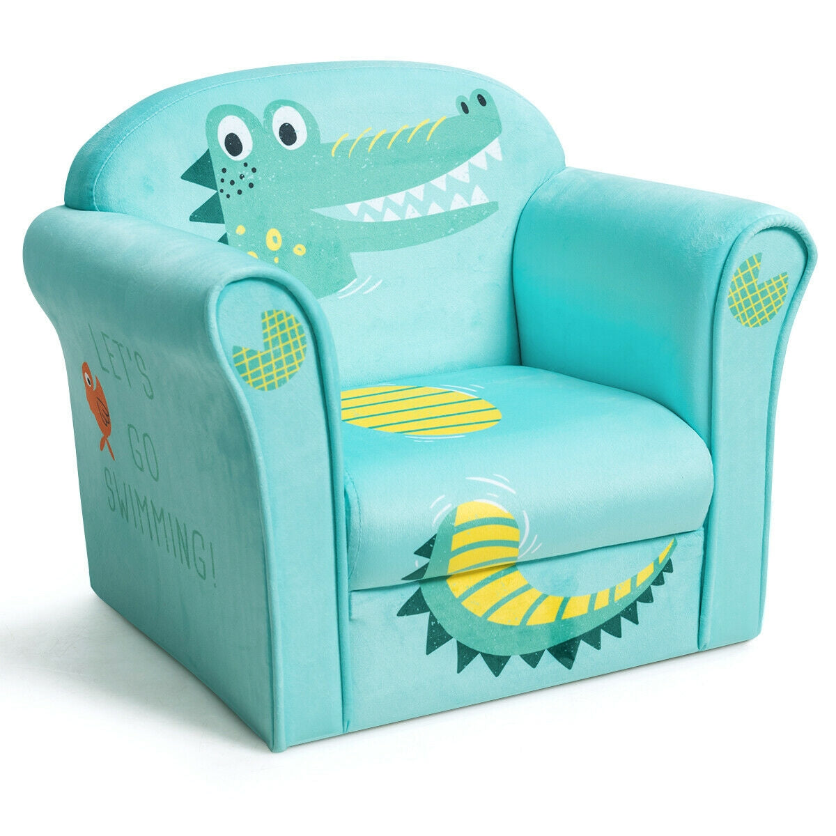Kids Astronaut Armrest Upholstered Couch