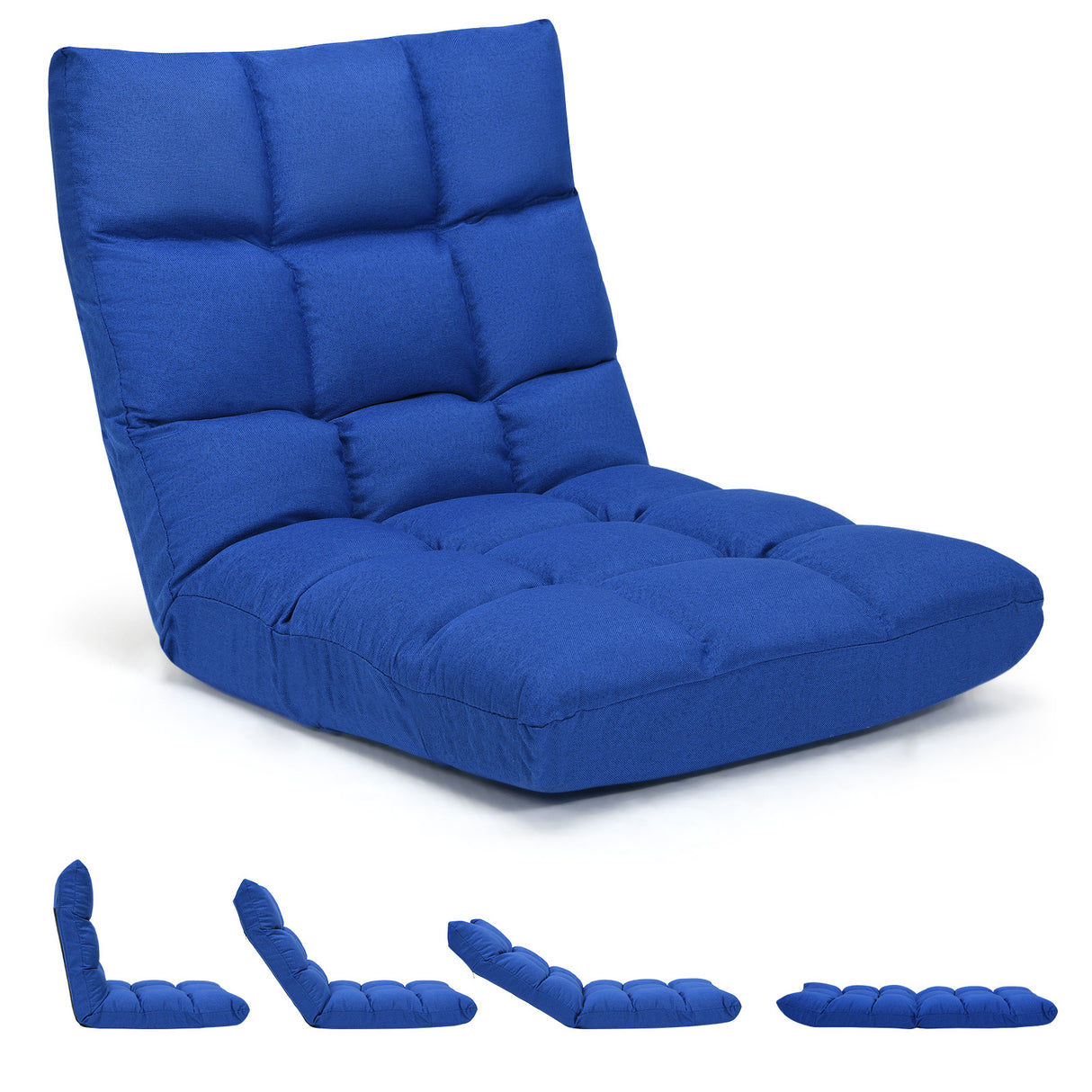 14-Position Adjustable Folding Lazy Gaming Sofa
