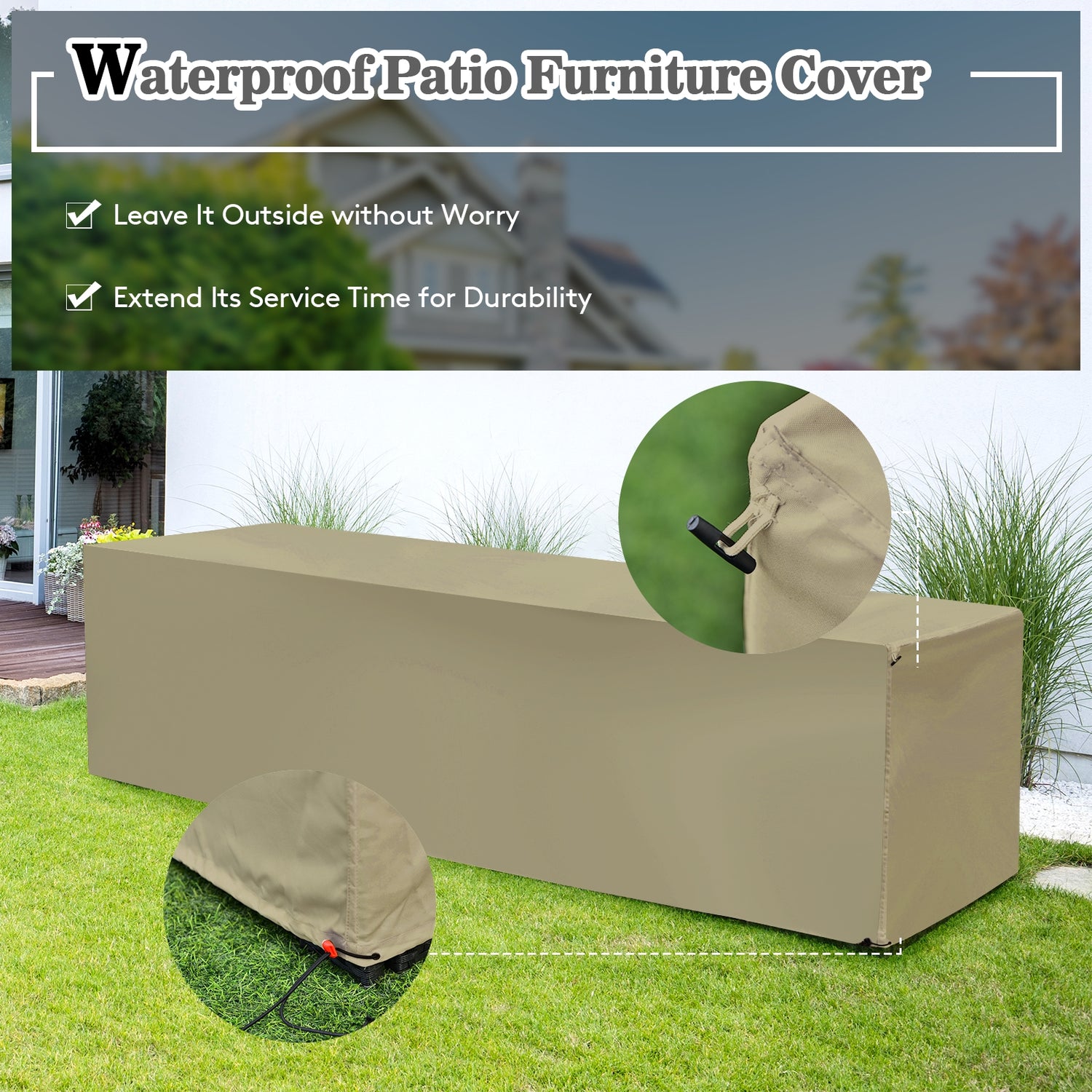8 Pieces Patio Rattan Storage Table Furniture Set