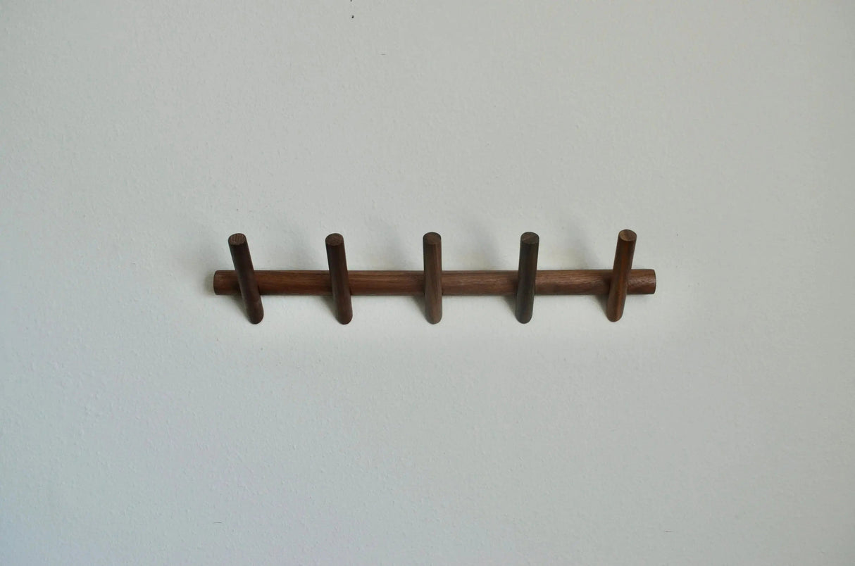 Walnut Wood Coat Rack