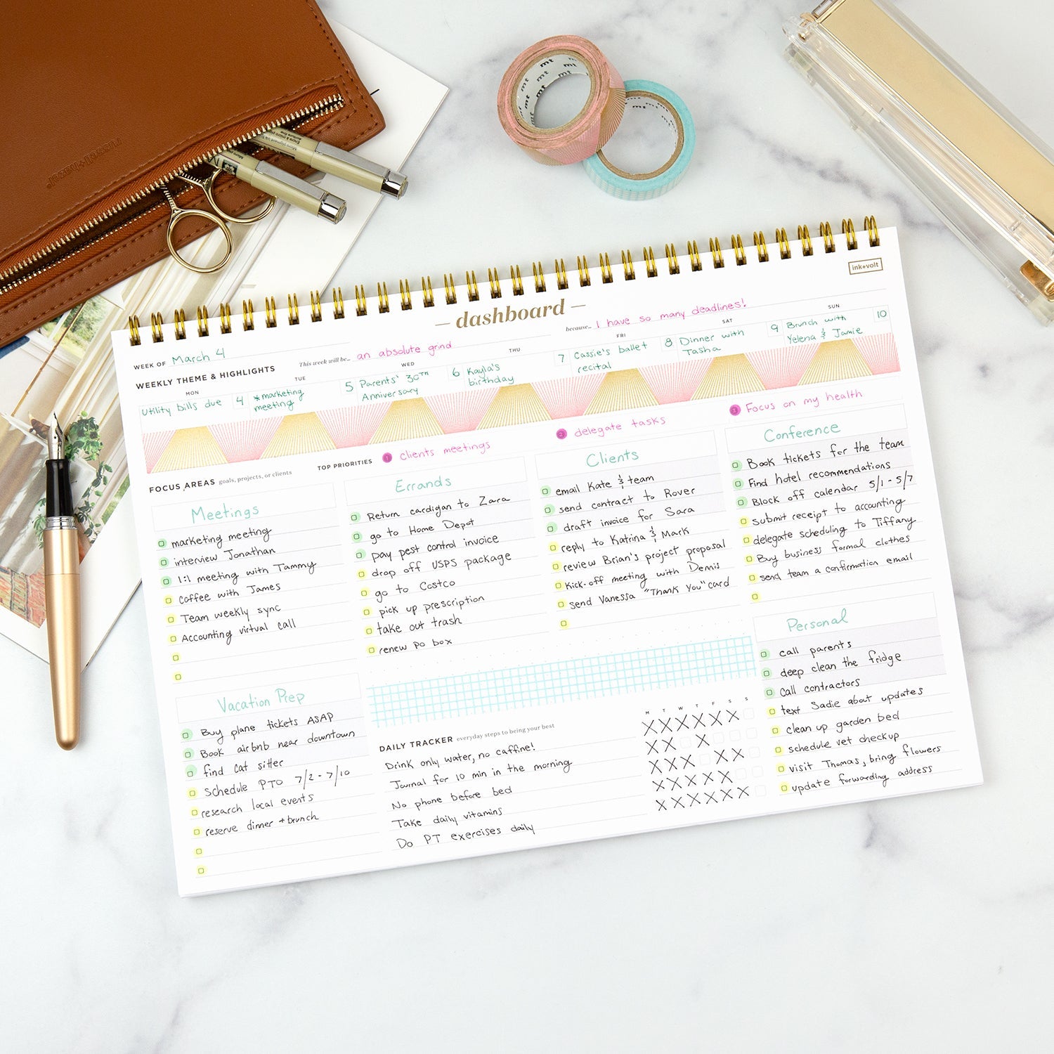 Dashboard Spiral Deskpad