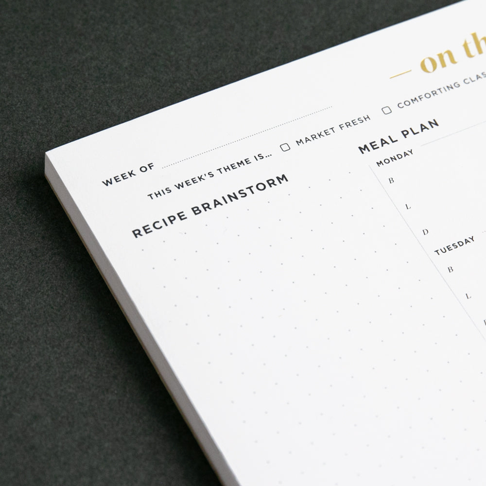 Meal Planning Pad
