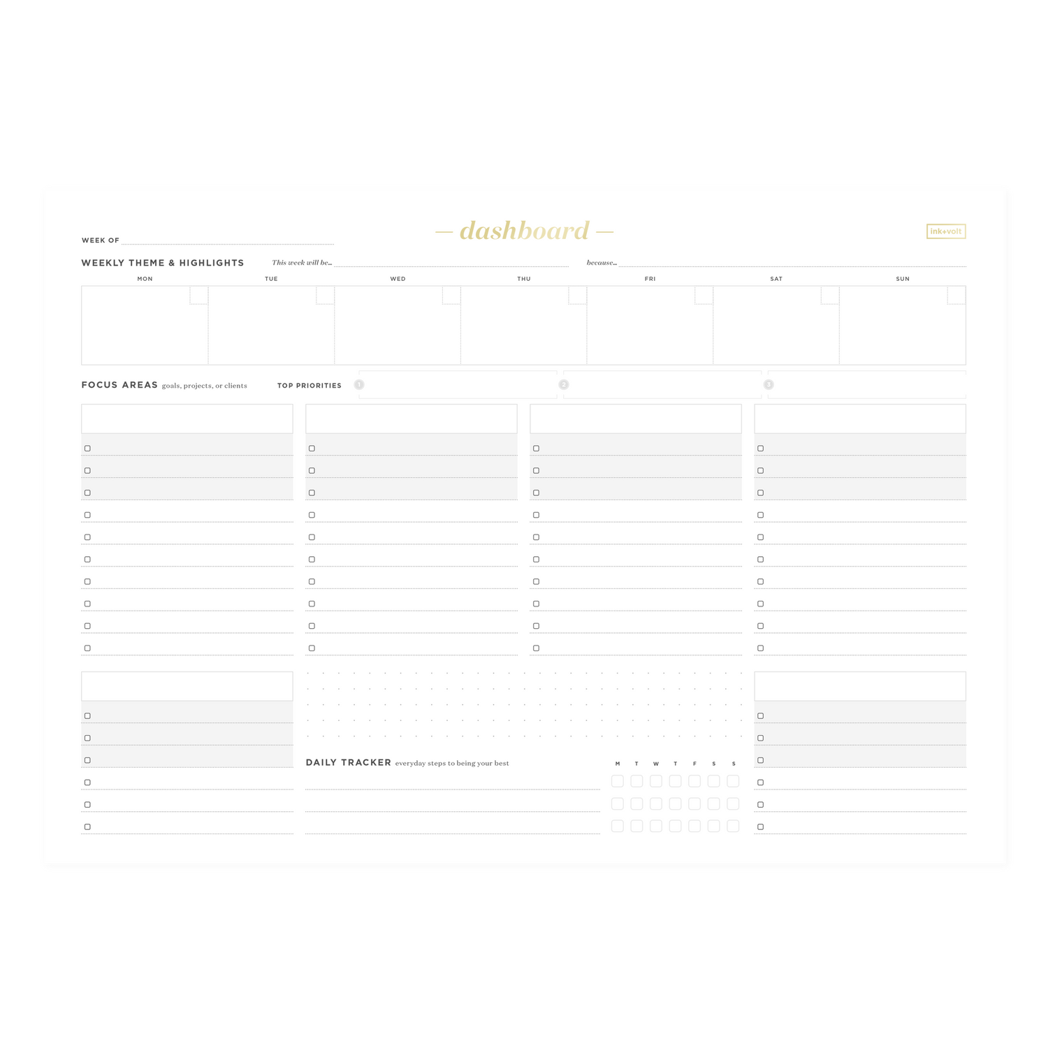 Dashboard Deskpad