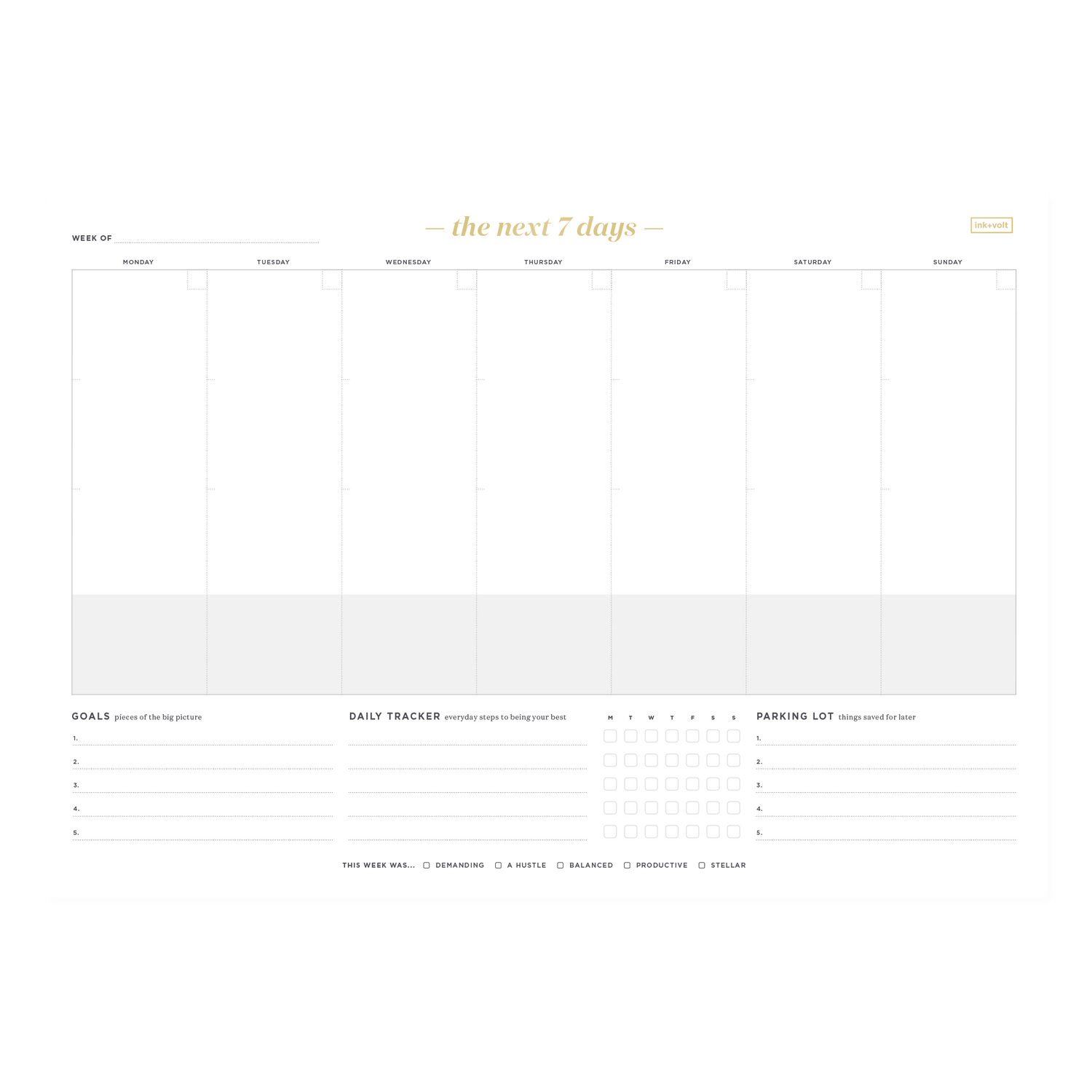 Weekly Deskpad