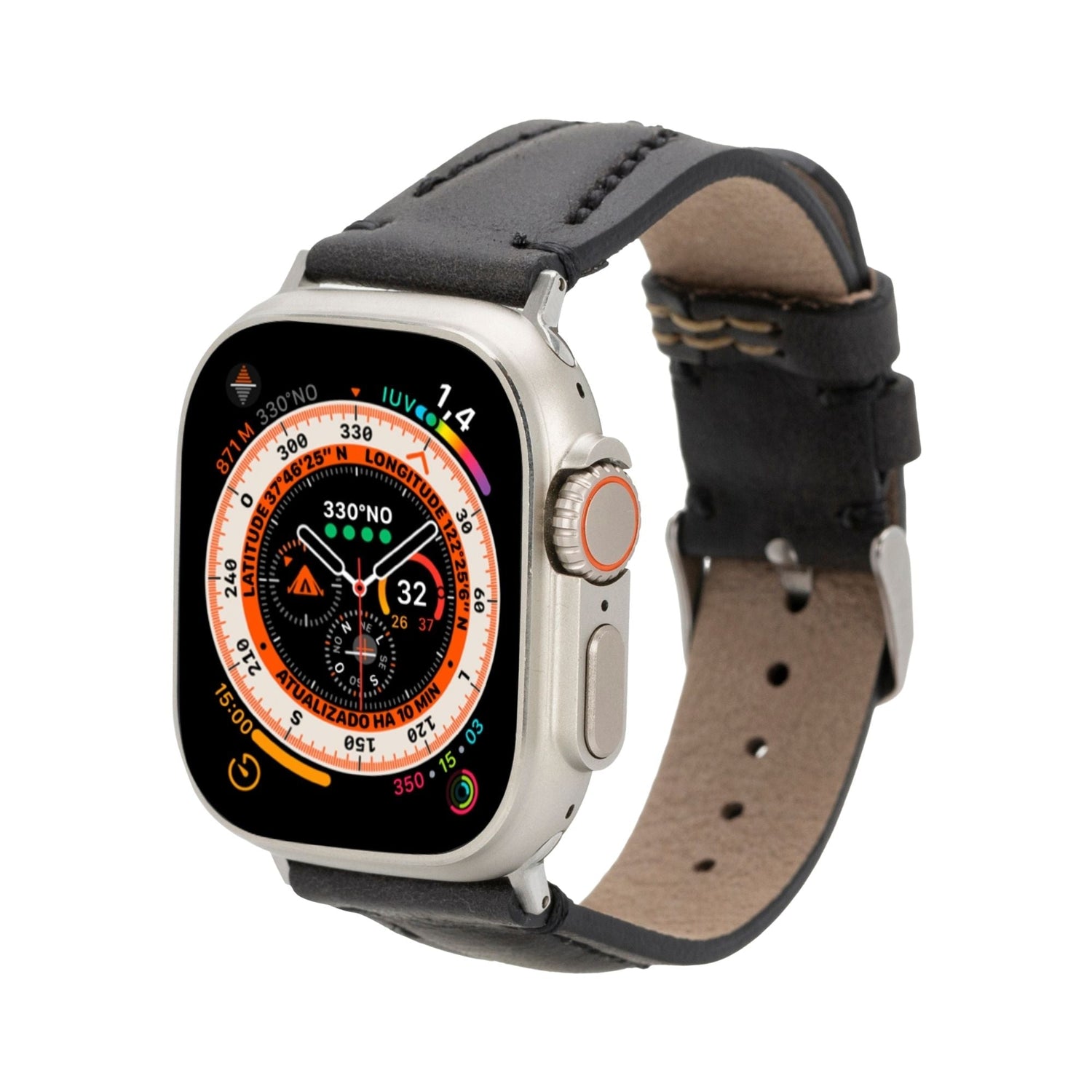 Jeffrey Leather Bands for Apple Watch 9, Ultra 2 & SE