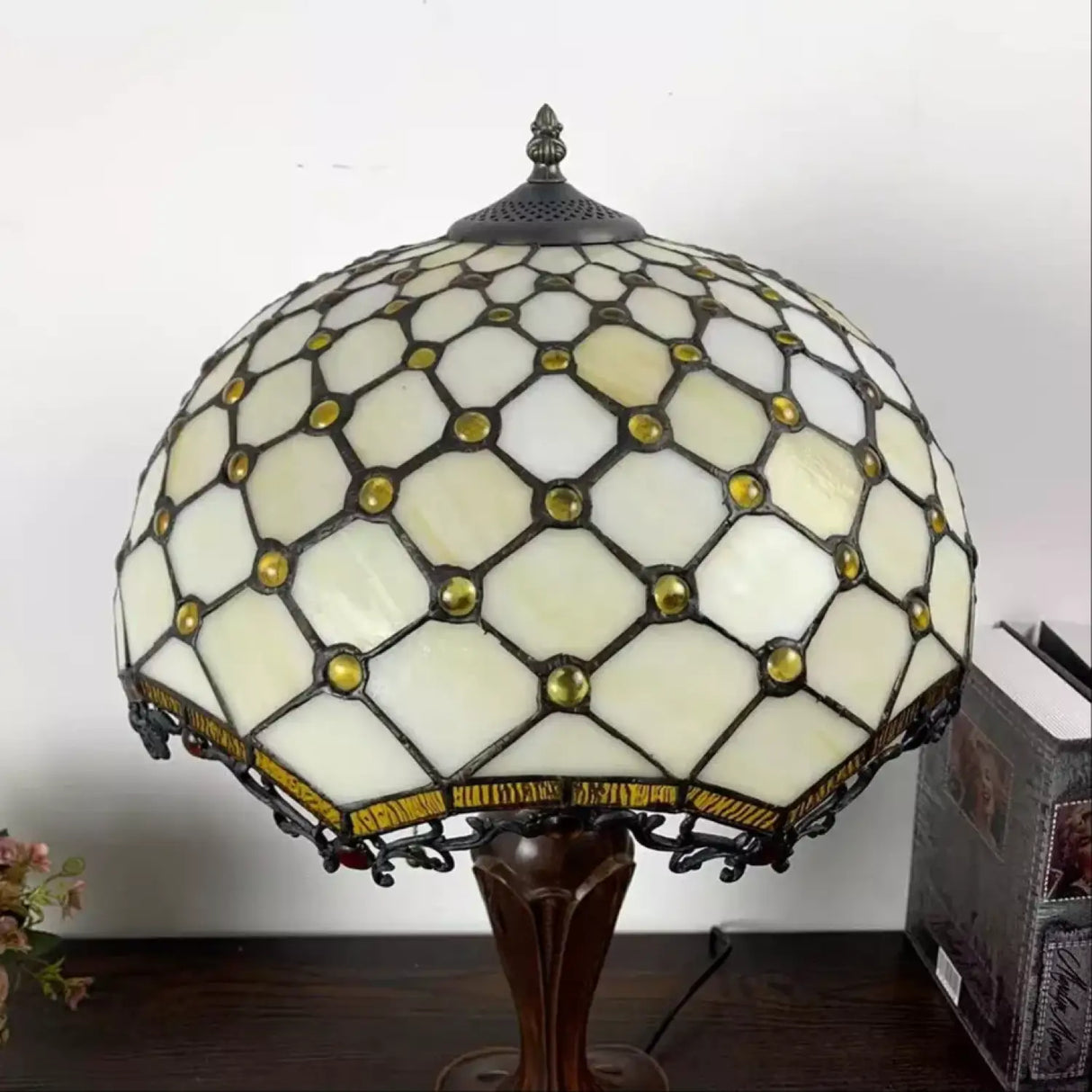 Jewel Design Small Tiffany Lamp